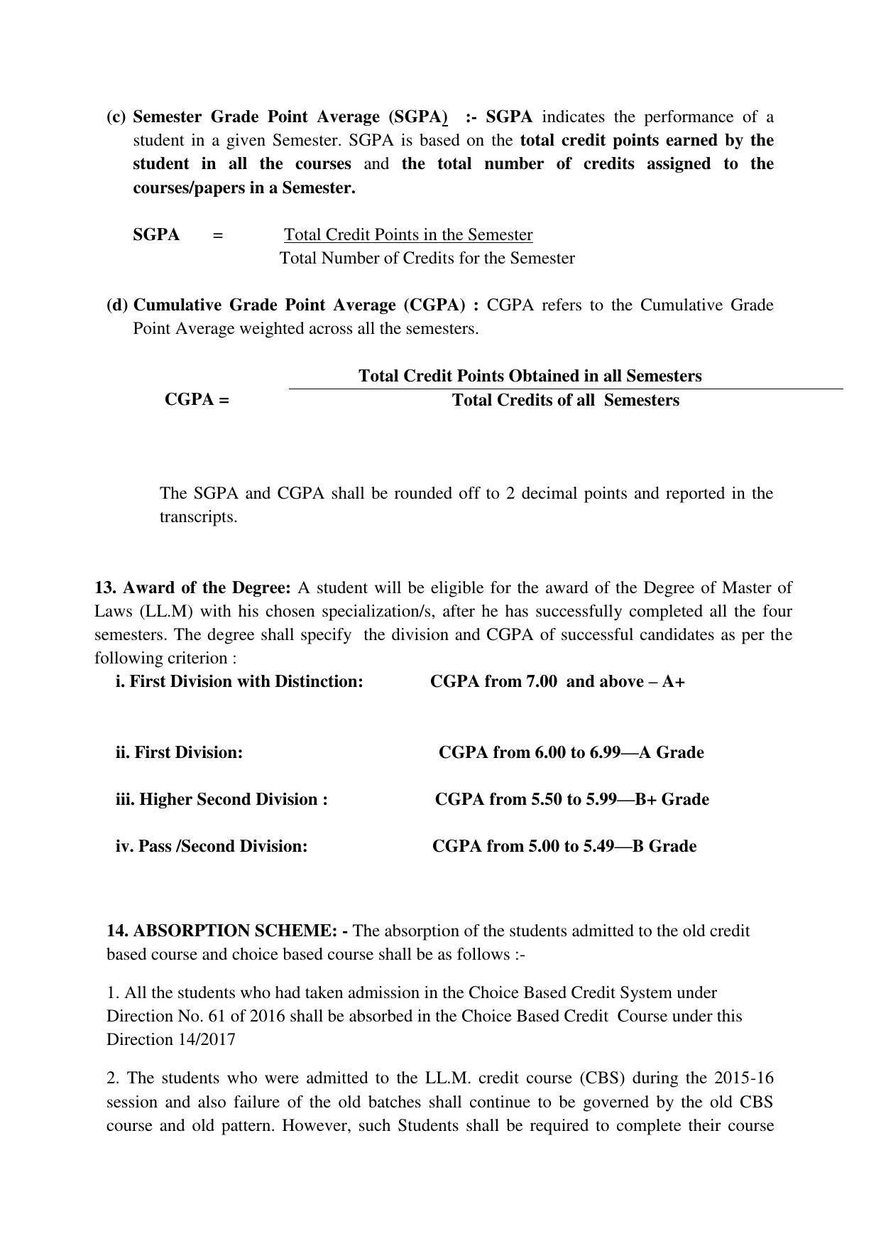 RTMNUPost Graduate Teaching Department of Law of DIRECTION GOVERNING ADMISSIONS AND EXAMINATIONS LEADING TO THE AWARD OF DEGREE OF MASTER OF LAWS (LL.M.) (DIRECTION NO. 14 of 2017 ) Syllabus. - Page 7