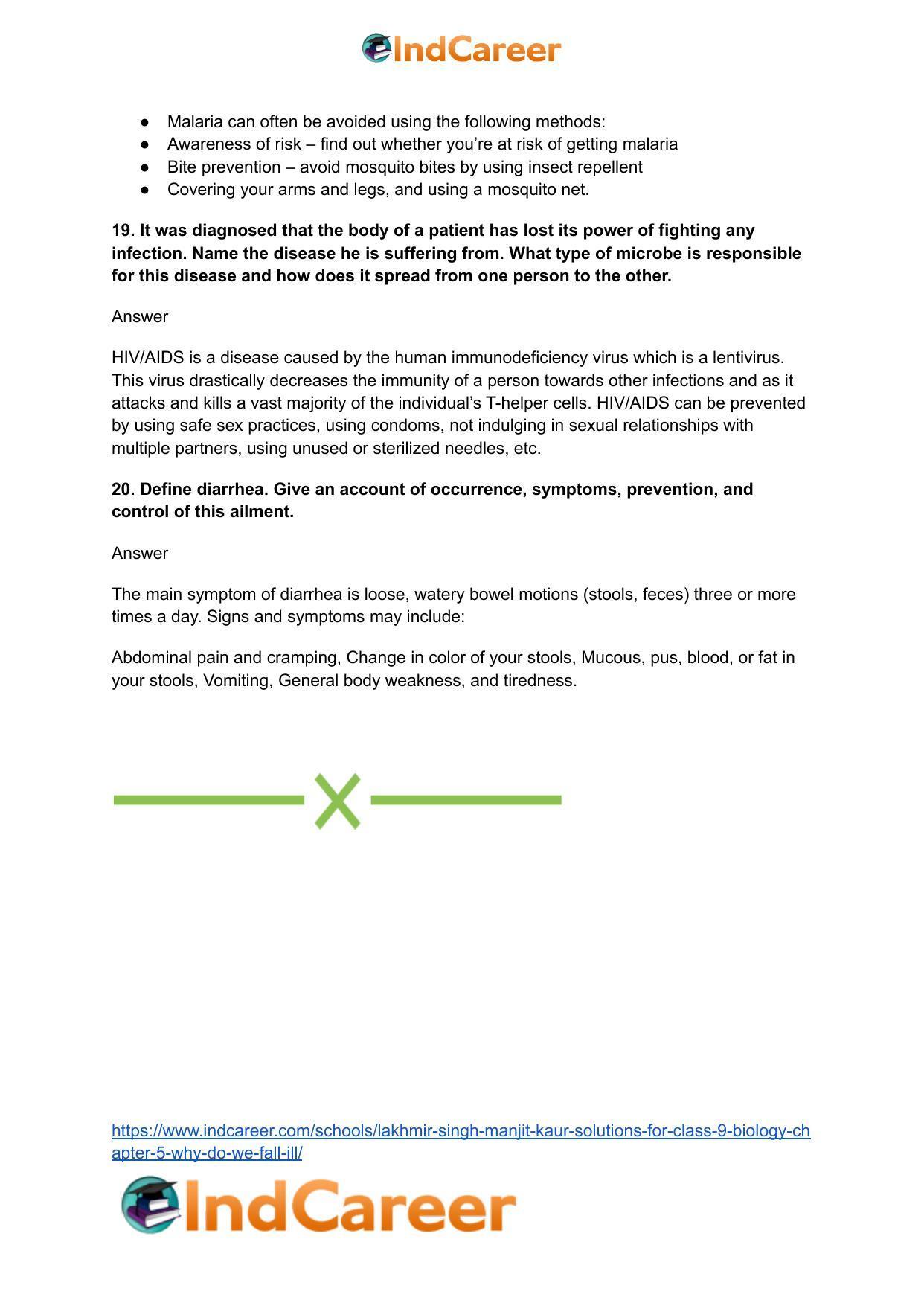Lakhmir Singh Manjit Kaur  Solutions for Class 9 Biology: Chapter 5- Why do we fall ill? - Page 6