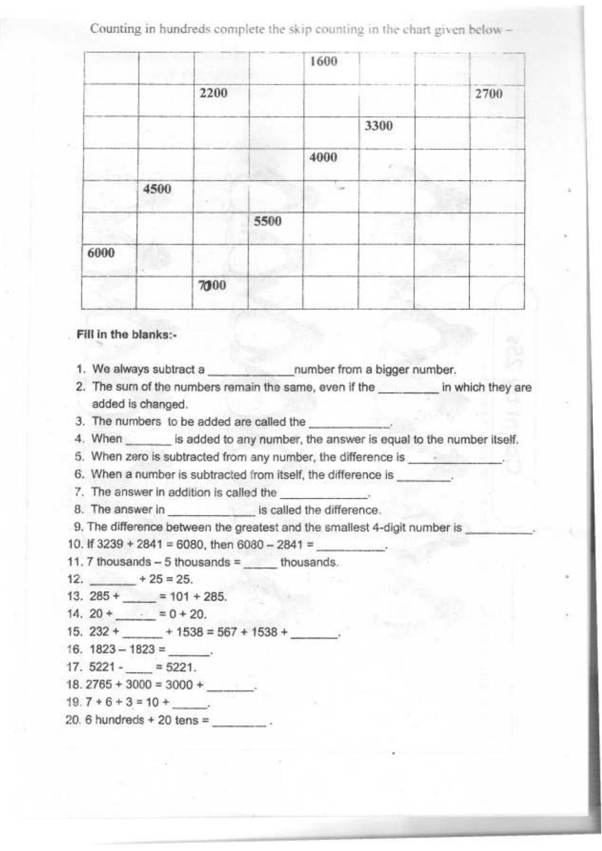Worksheet for Class 3 All subjects Assignment 3 - Page 8