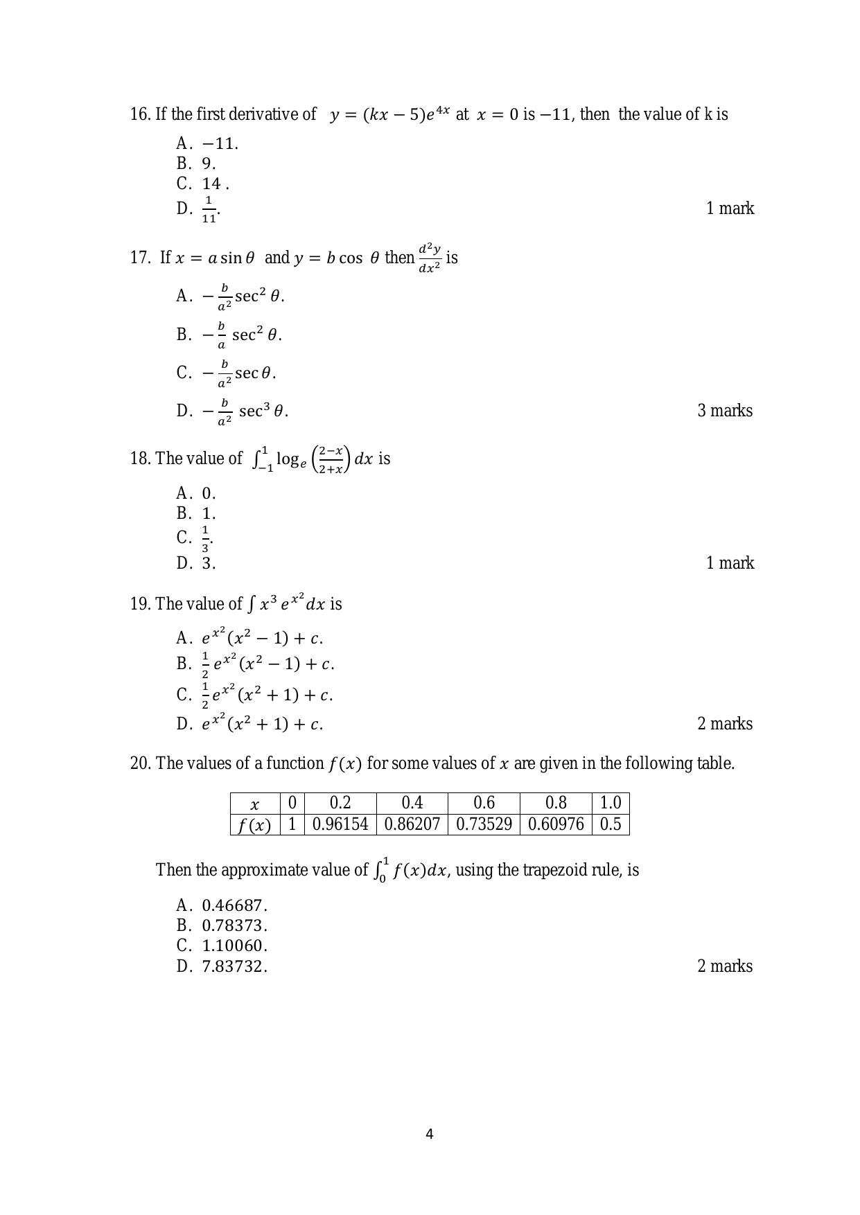ACET February 2020 Question Papers - Page 4