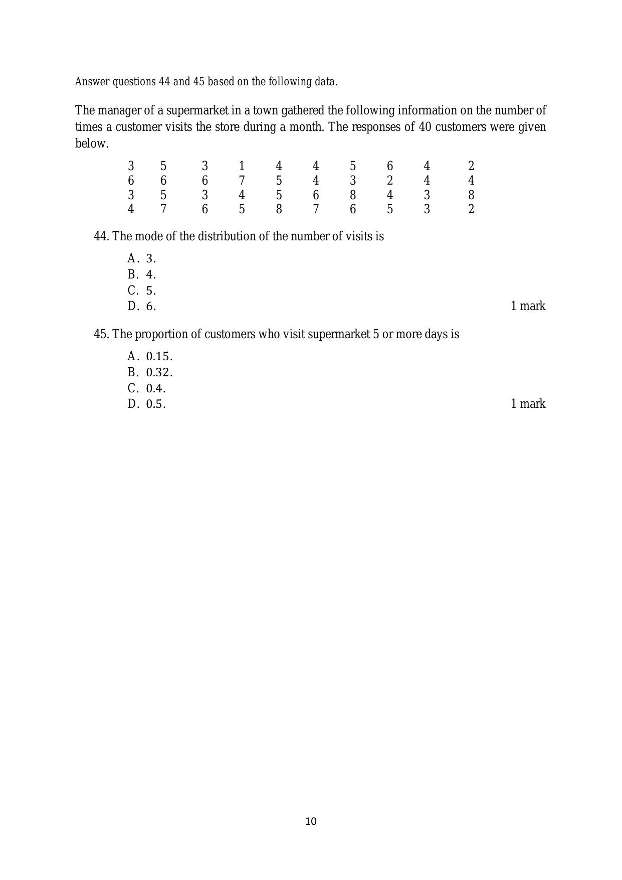 ACET February 2020 Question Papers - Page 10