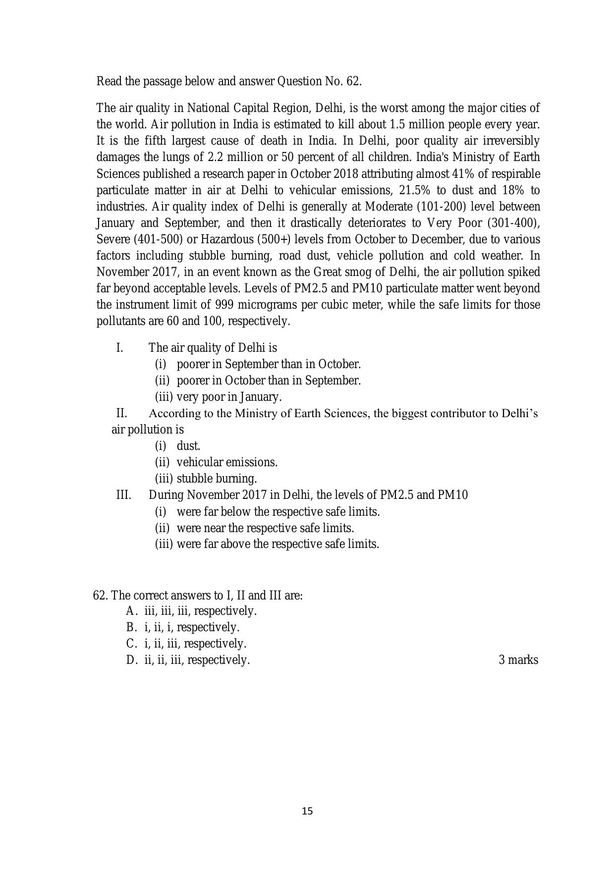 ACET February 2020 Question Papers - Page 15