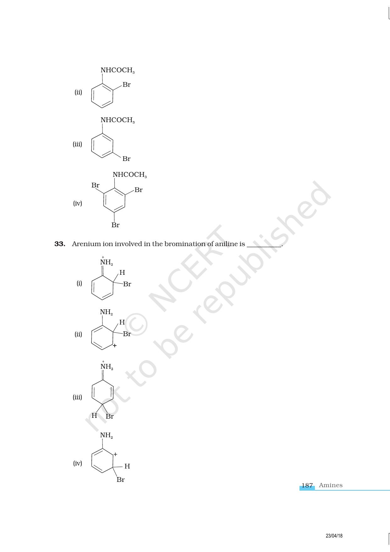 NCERT Exemplar Class 12: Chemistry - Amines - Page 8