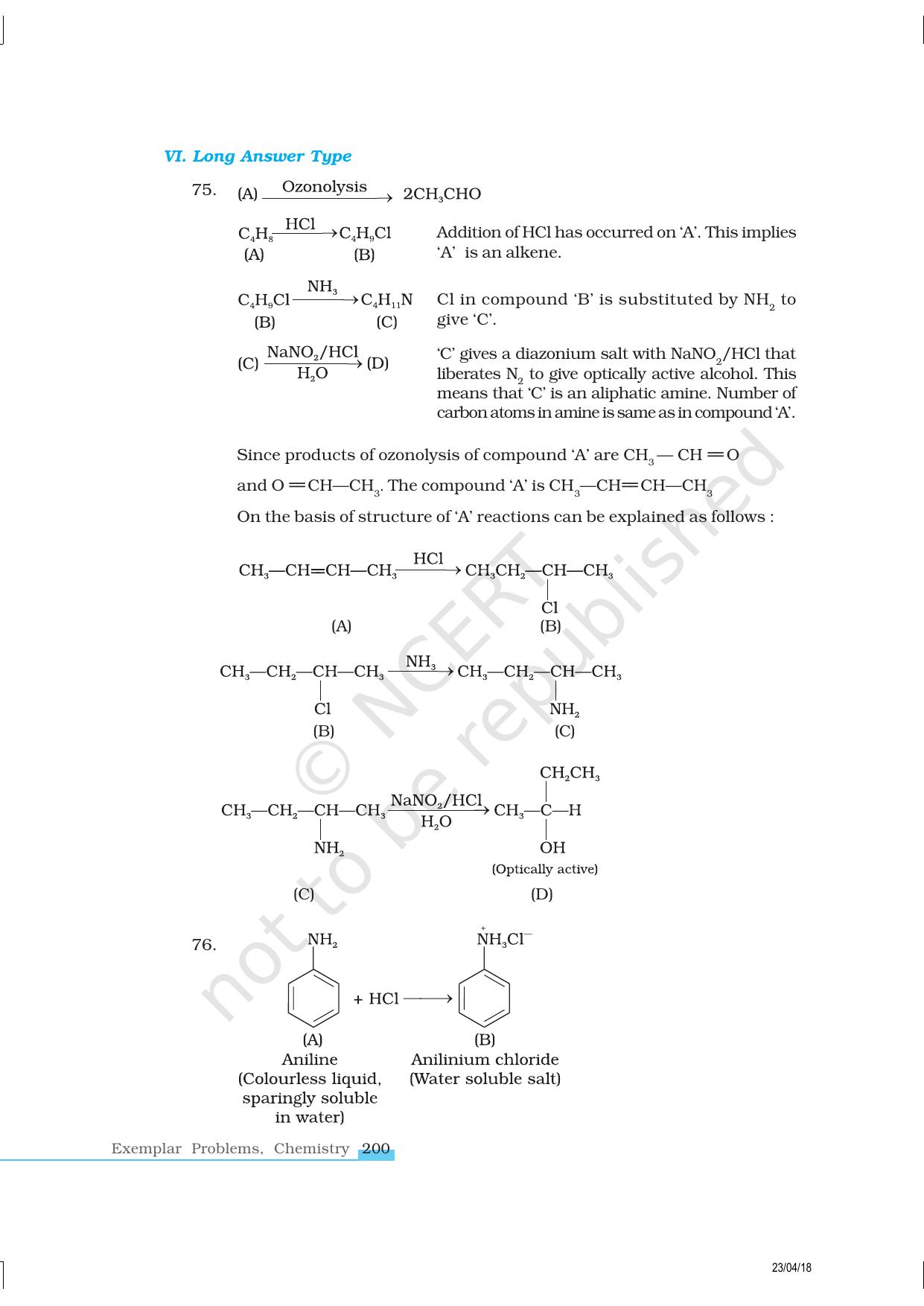 NCERT Exemplar Class 12: Chemistry - Amines - Page 21