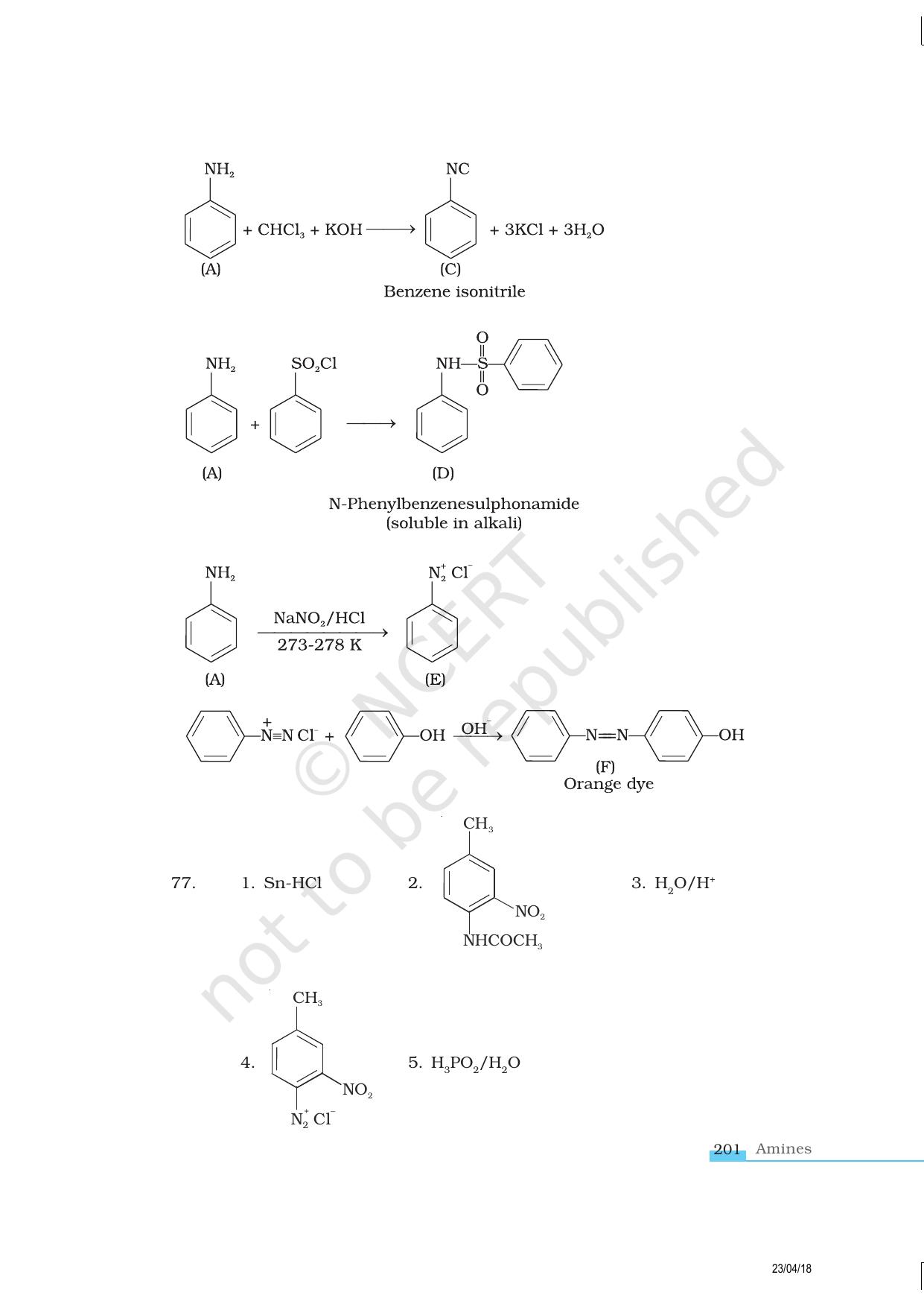 NCERT Exemplar Class 12: Chemistry - Amines - Page 22