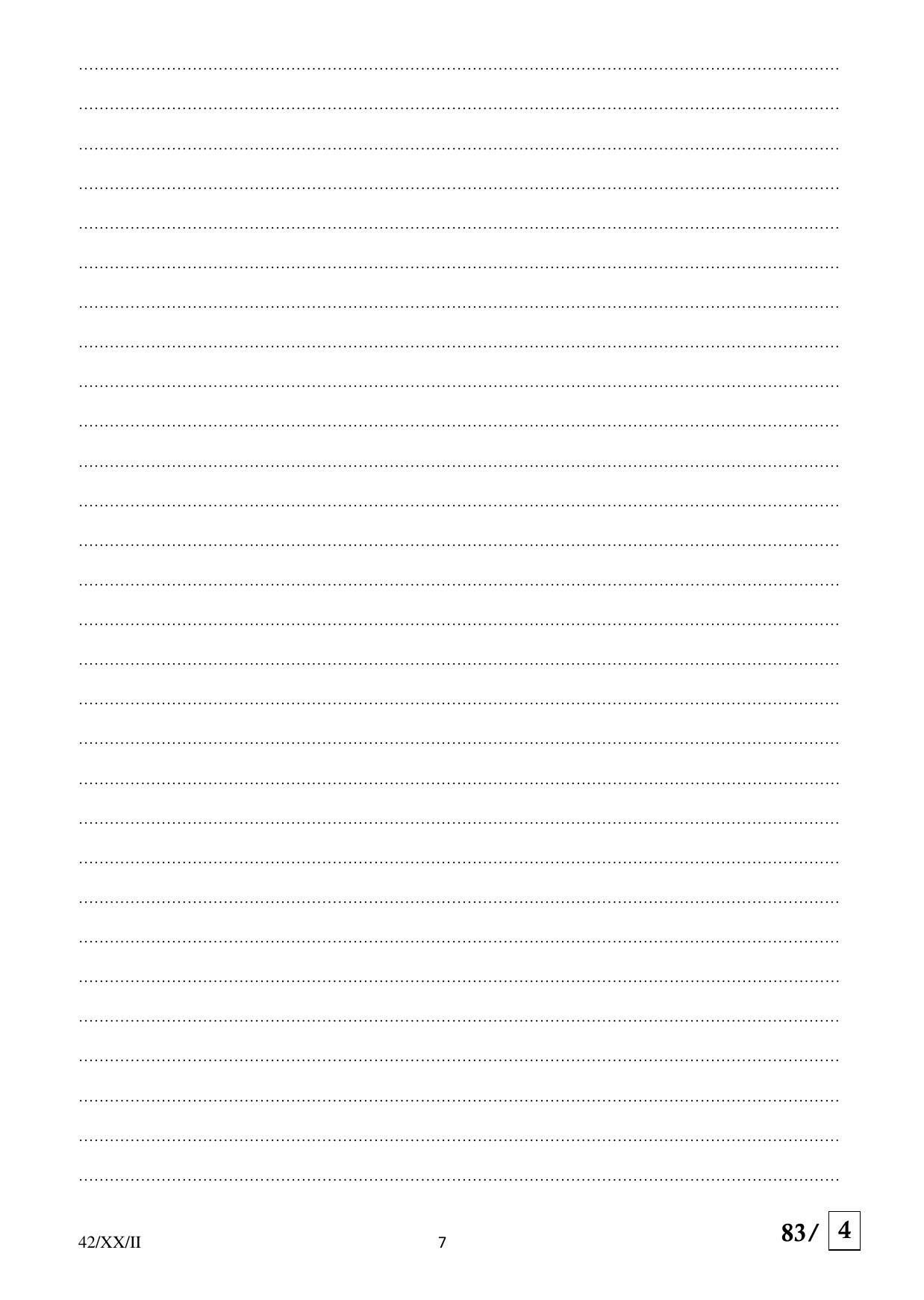 FTII JET One Year Post Graduate Certificate Course inTelevision (Electronic Cinematography) (TV Wing) 2020 Question Paper - Page 7
