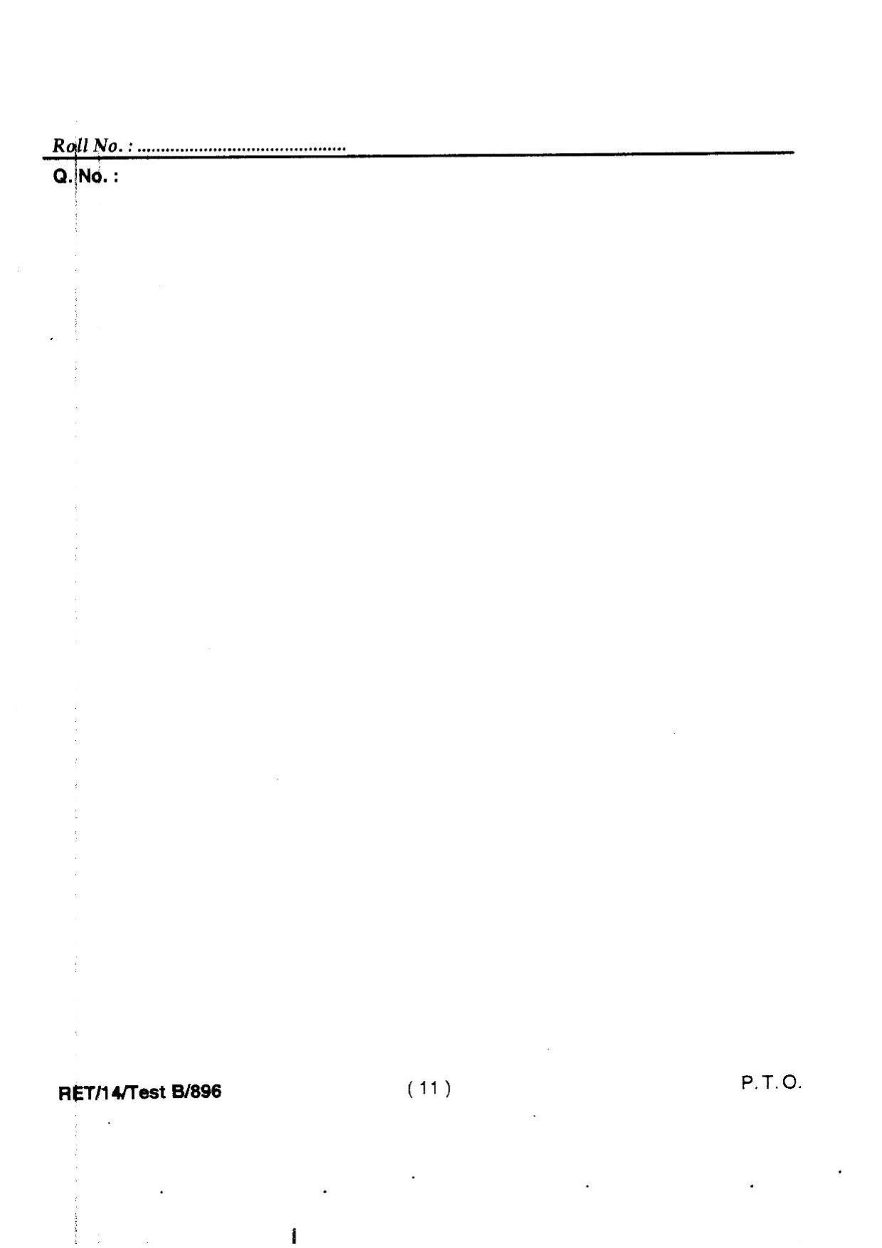 BHU RET Statistics 2014 Question Paper - Page 13