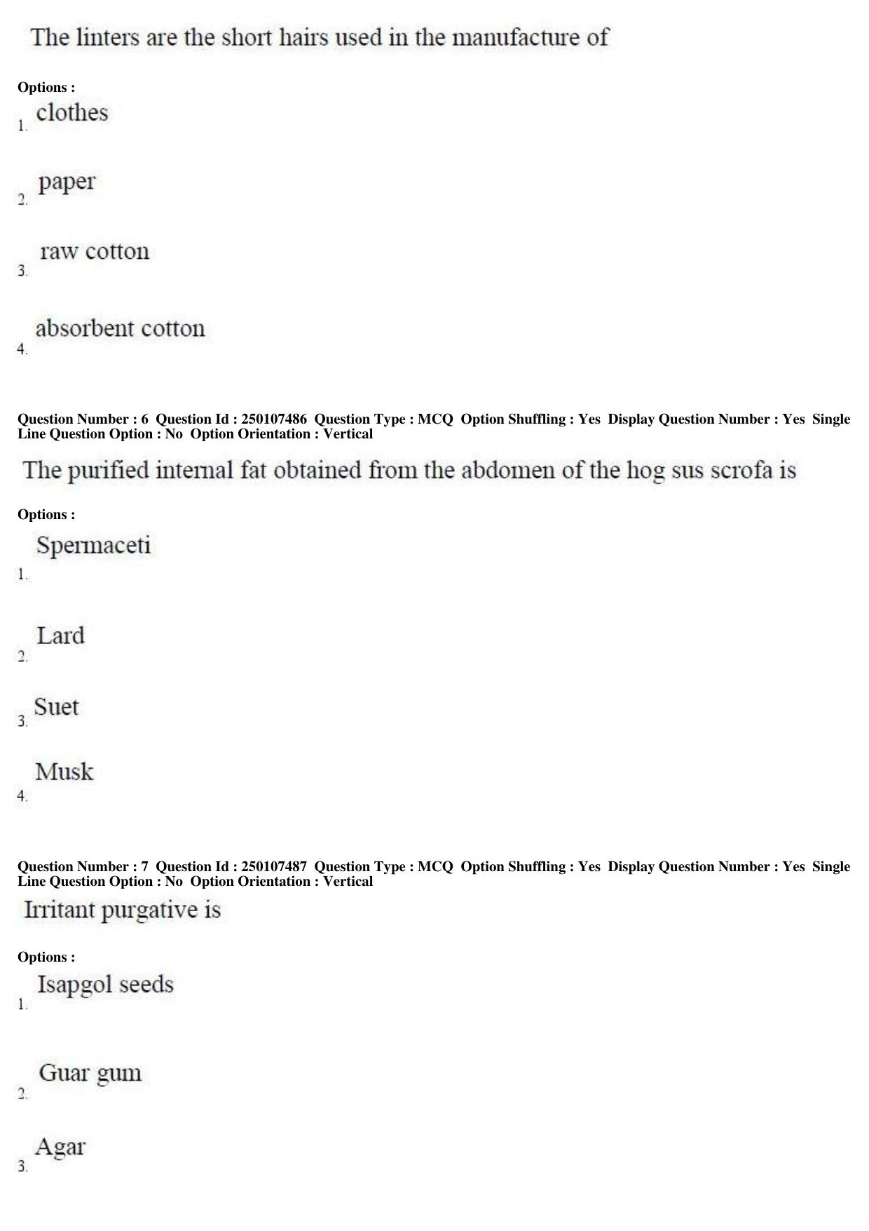 TS PGECET 2019: Pharmacy Question Papers - Page 3
