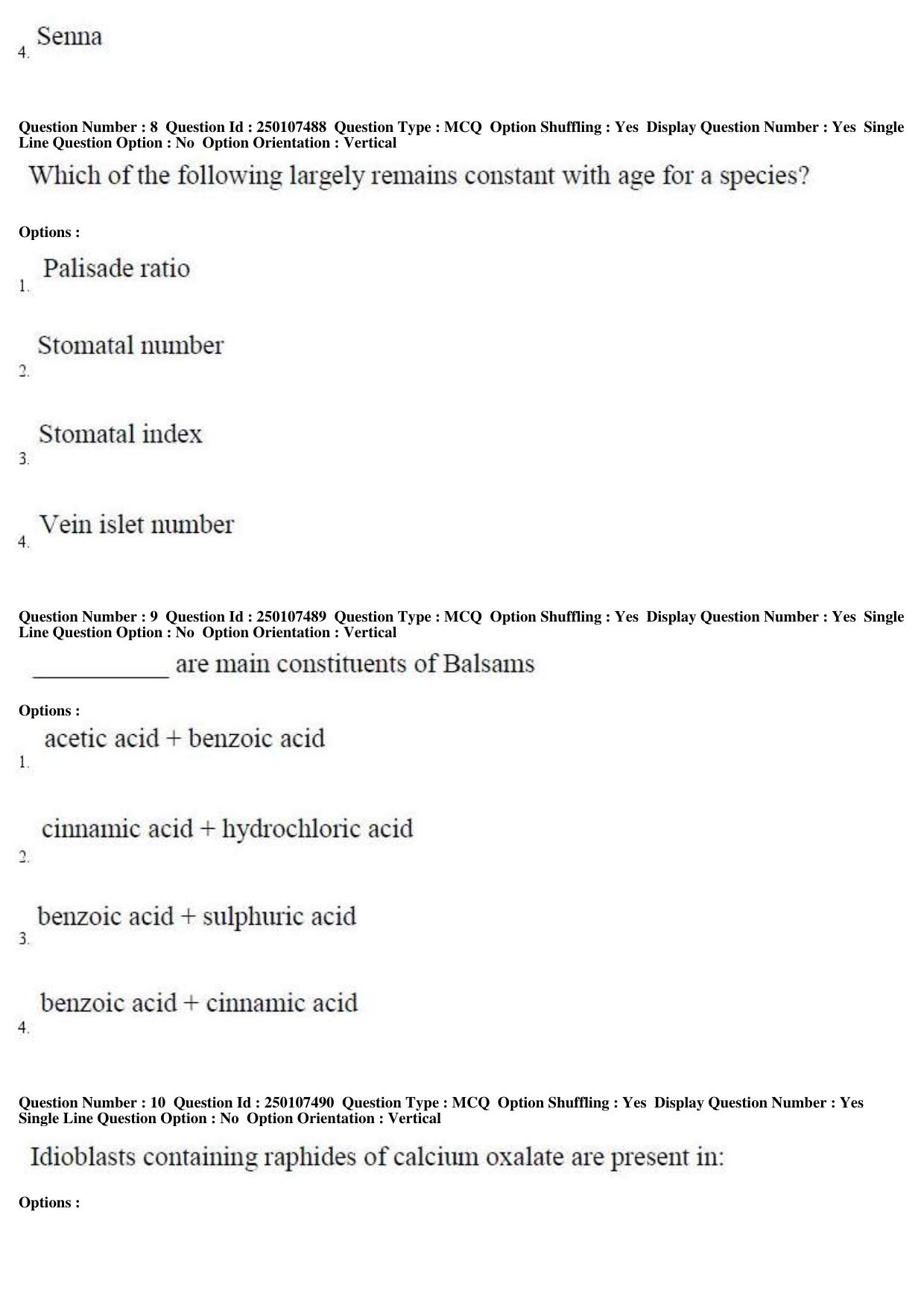 TS PGECET 2019: Pharmacy Question Papers - Page 4