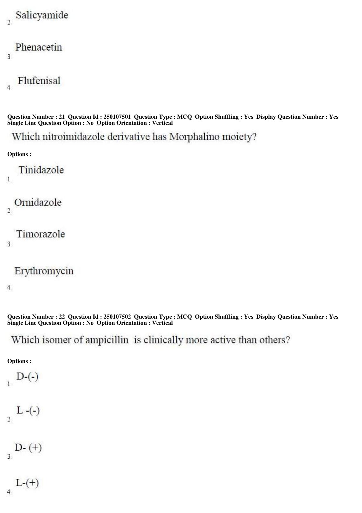 TS PGECET 2019: Pharmacy Question Papers - Page 9