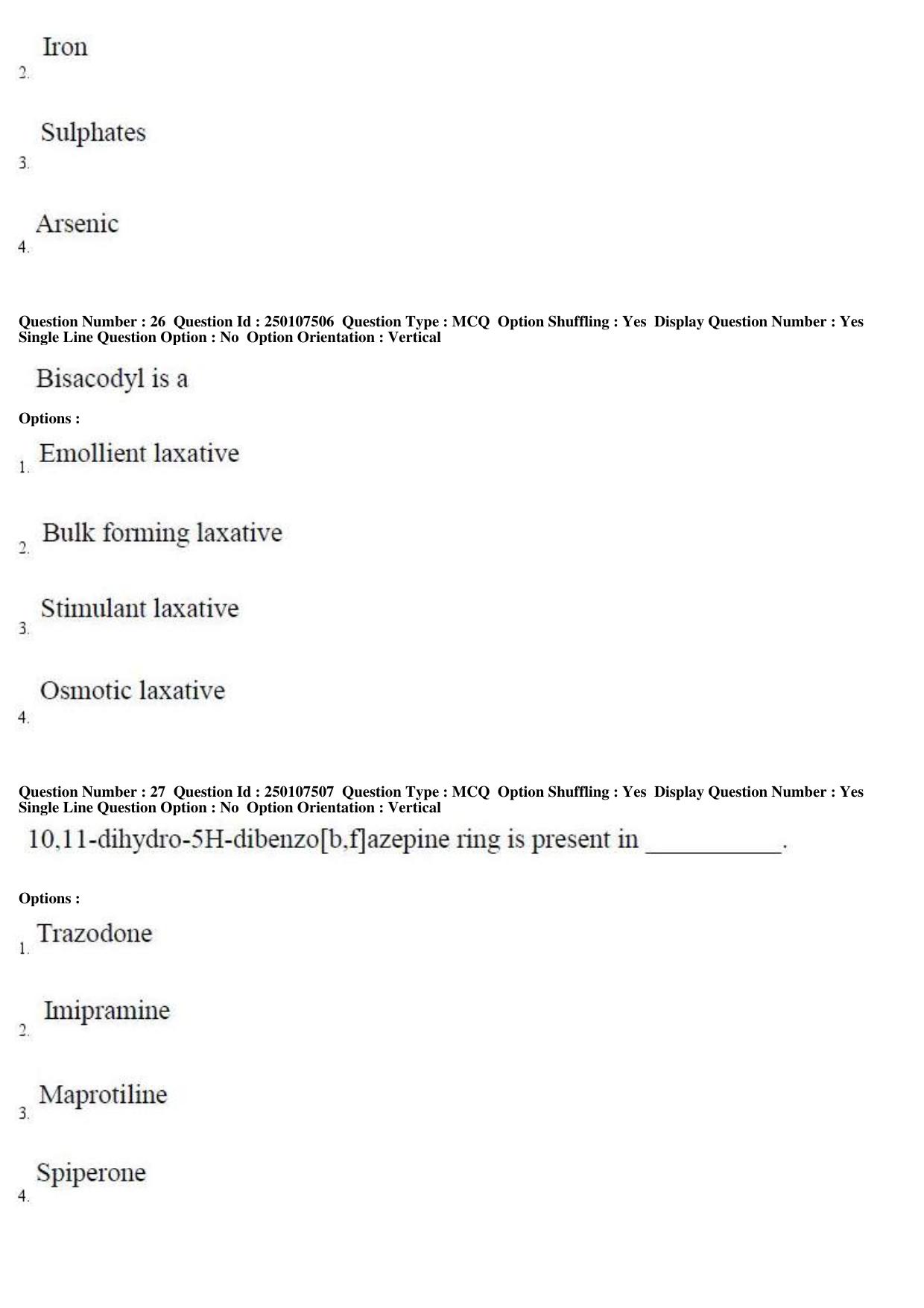 TS PGECET 2019: Pharmacy Question Papers - Page 11