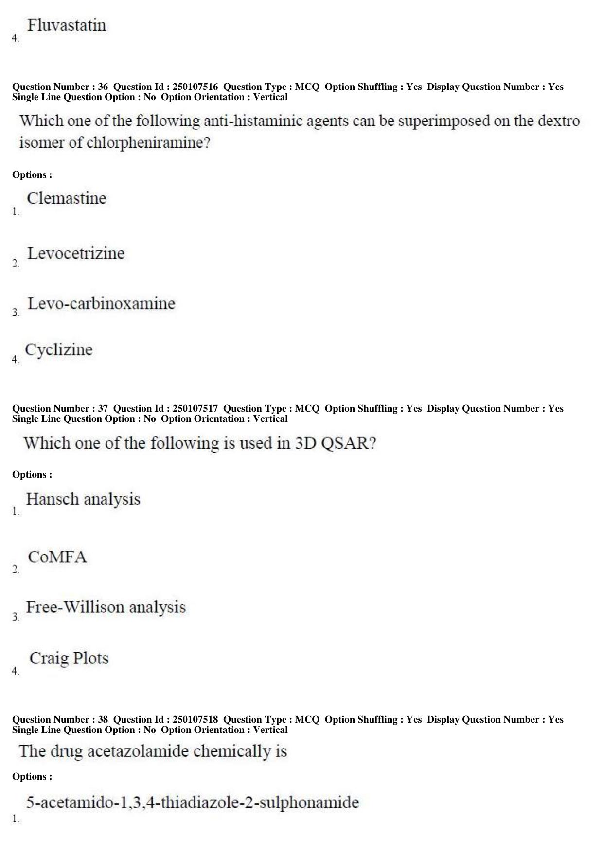 TS PGECET 2019: Pharmacy Question Papers - Page 15