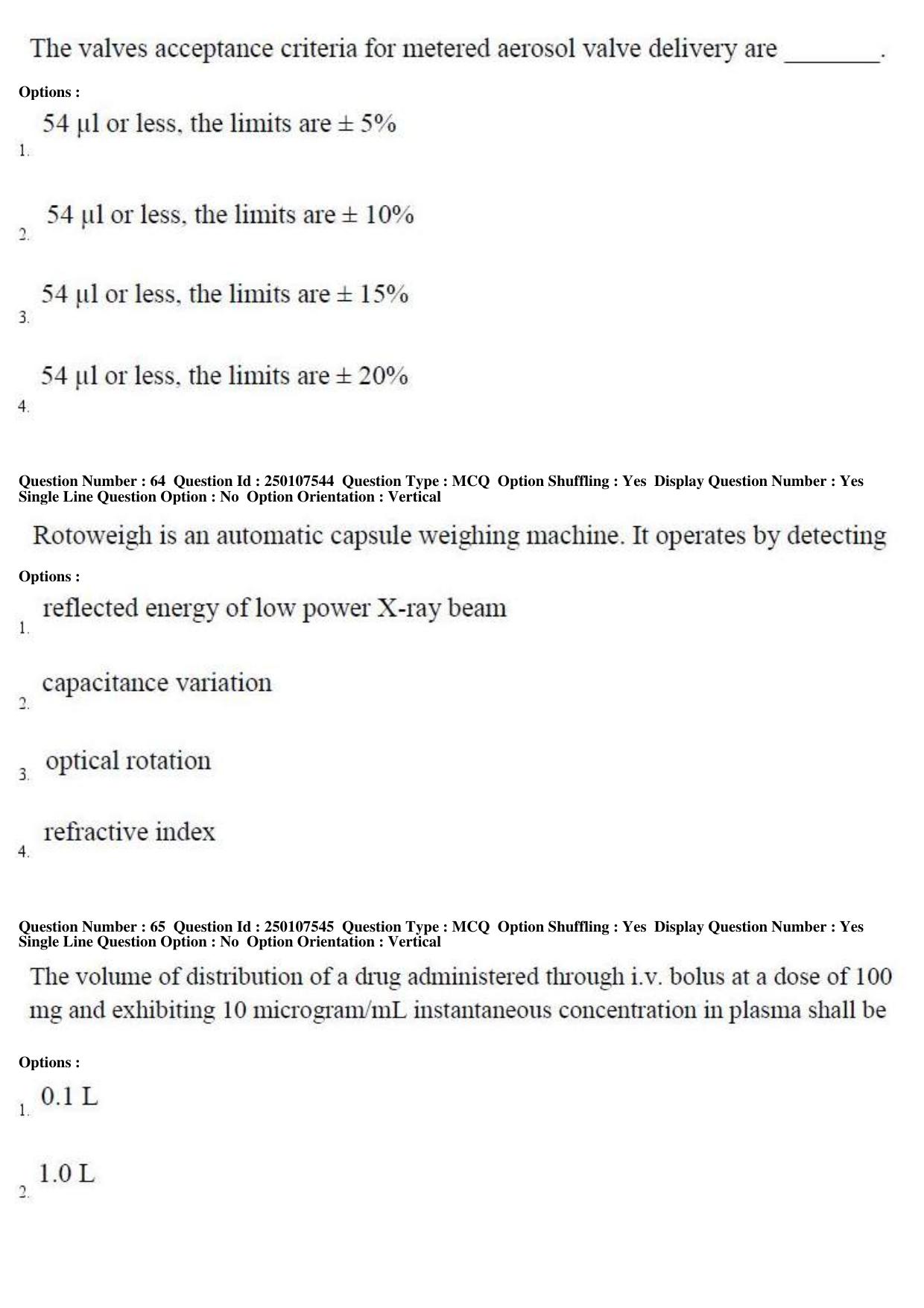 TS PGECET 2019: Pharmacy Question Papers - Page 26