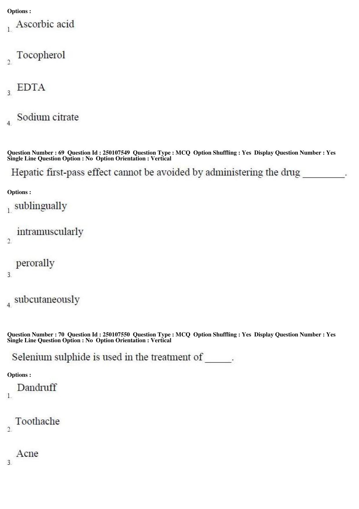 TS PGECET 2019: Pharmacy Question Papers - Page 28