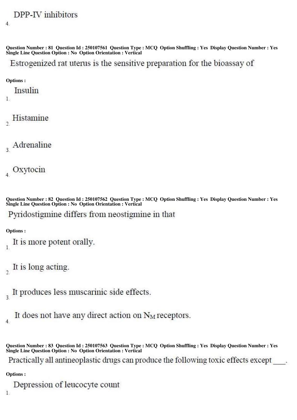TS PGECET 2019: Pharmacy Question Papers - Page 33