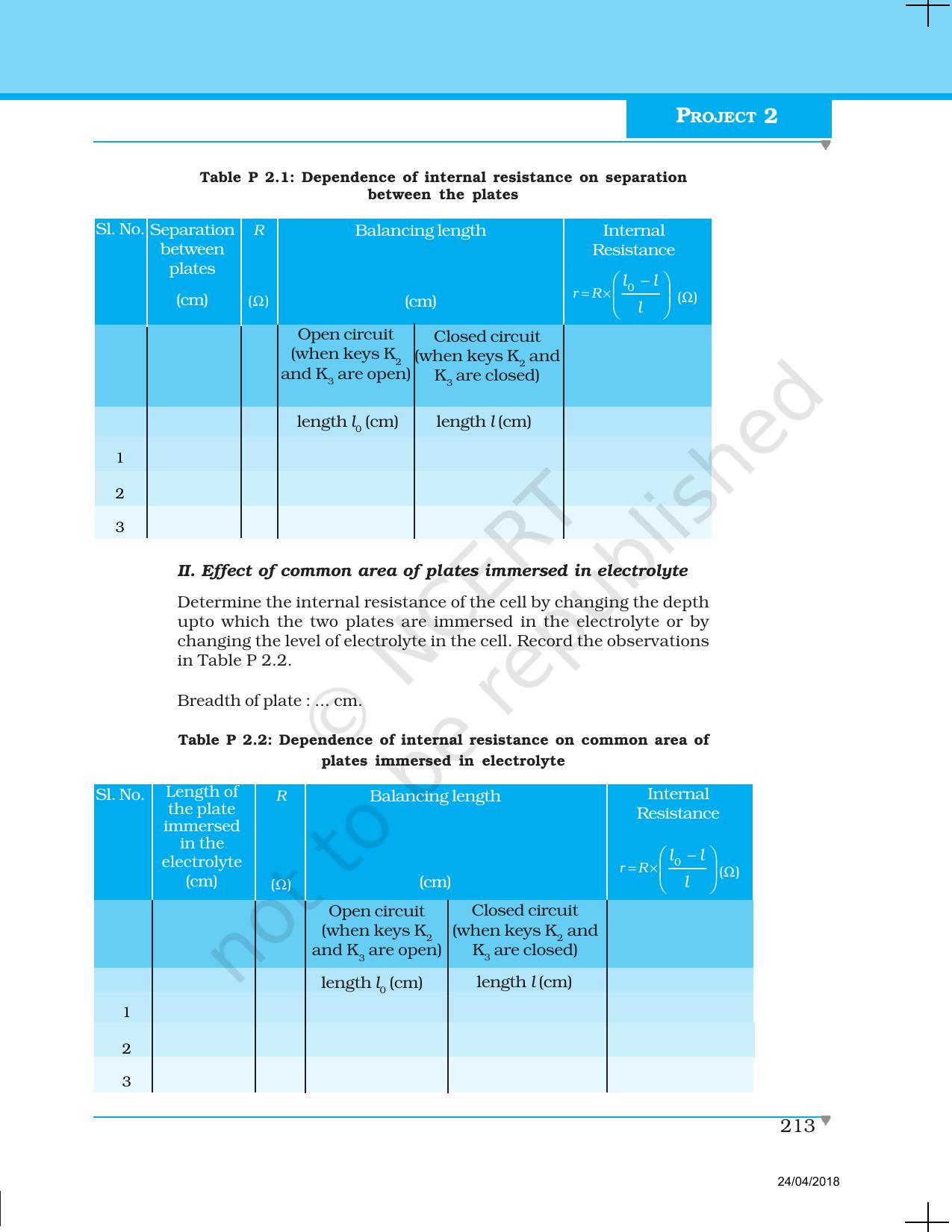 NCERT Laboratory Manuals for Class XII Physics - Project 1 to 7 - Page 7