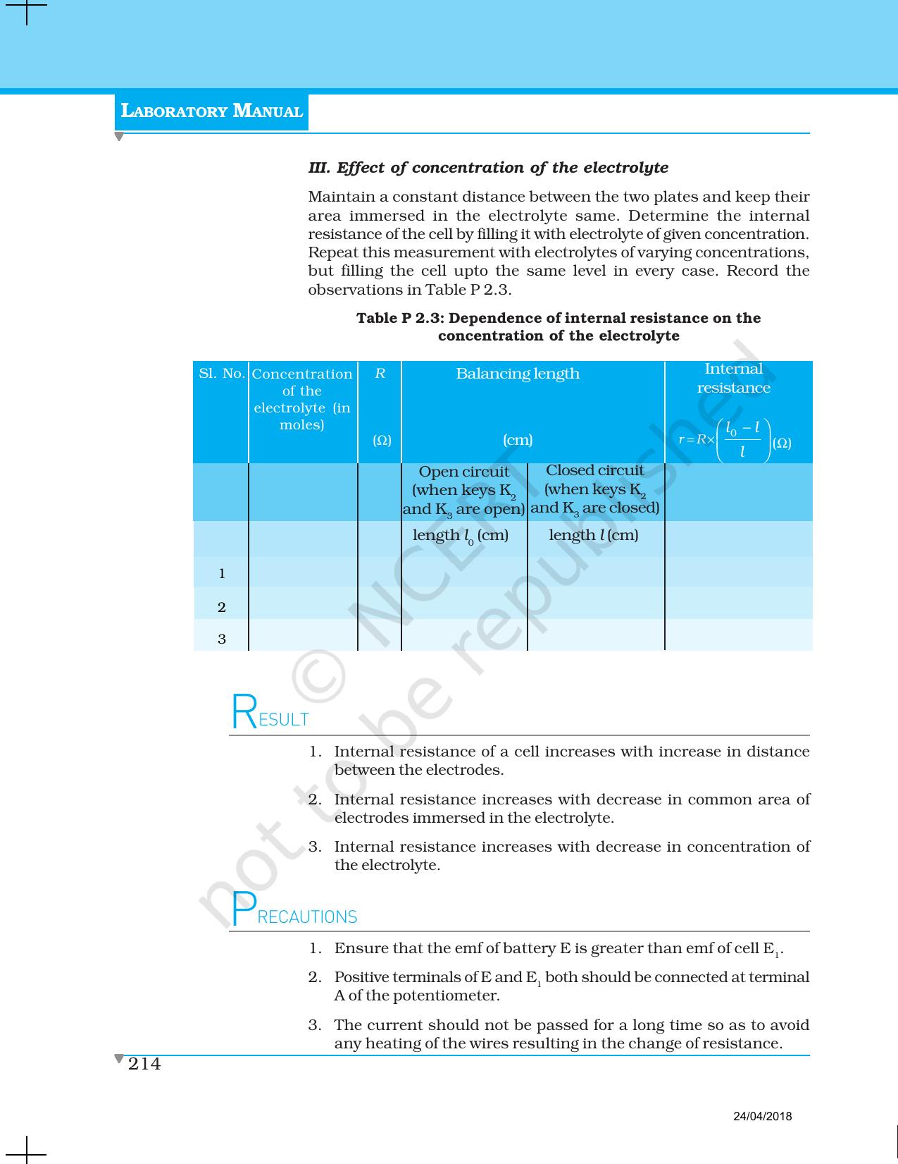 NCERT Laboratory Manuals for Class XII Physics - Project 1 to 7 - Page 8
