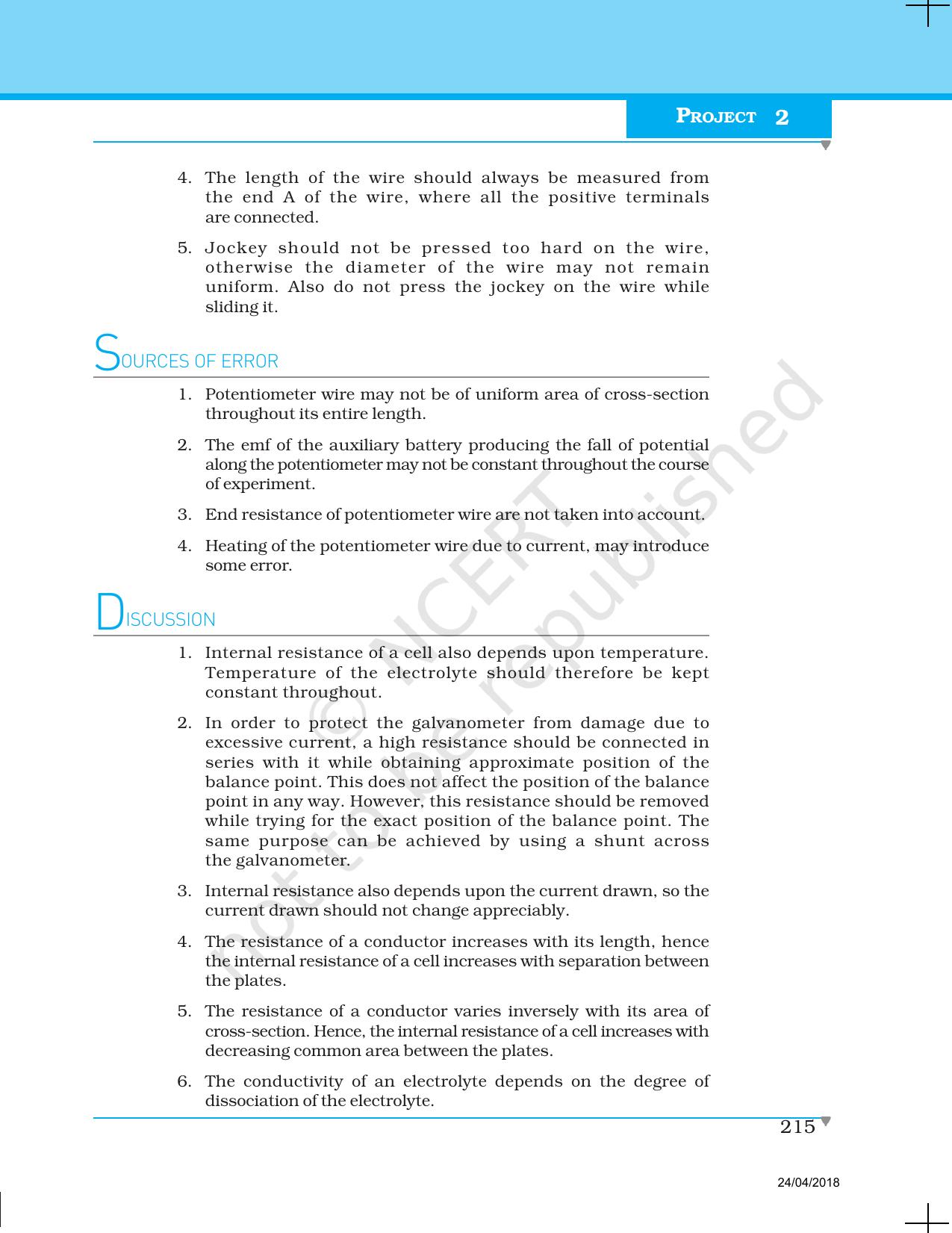 NCERT Laboratory Manuals for Class XII Physics - Project 1 to 7 - Page 9
