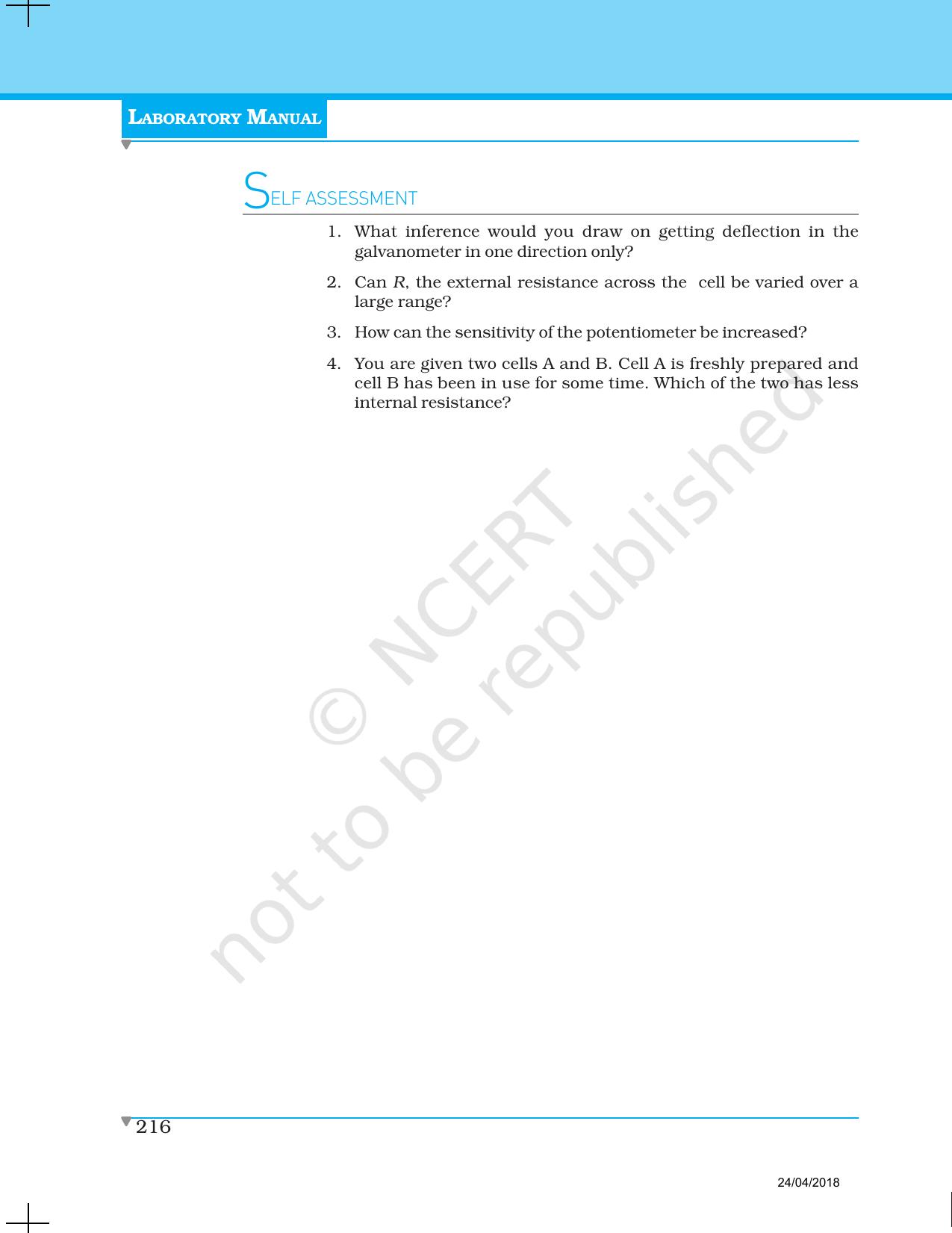 NCERT Laboratory Manuals for Class XII Physics - Project 1 to 7 - Page 10