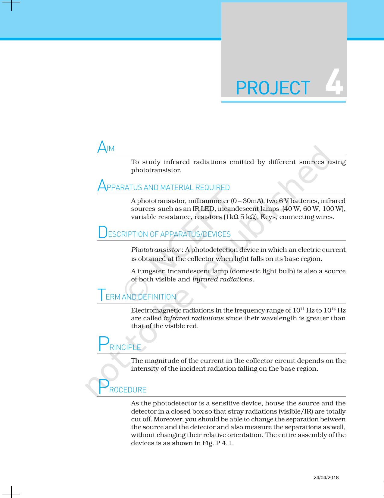 NCERT Laboratory Manuals for Class XII Physics - Project 1 to 7 - Page 14
