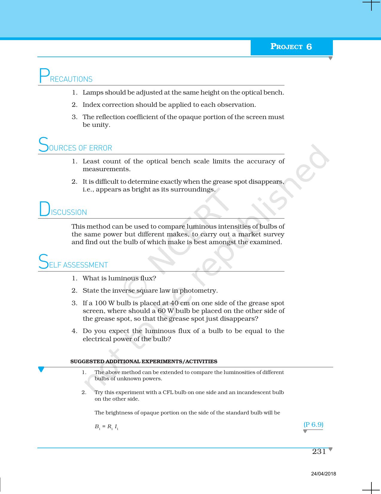 NCERT Laboratory Manuals for Class XII Physics - Project 1 to 7 - Page 25