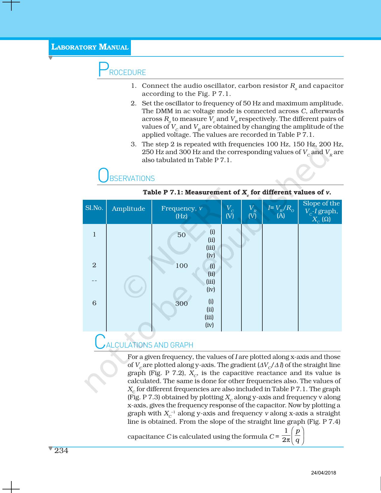 NCERT Laboratory Manuals for Class XII Physics - Project 1 to 7 - Page 28