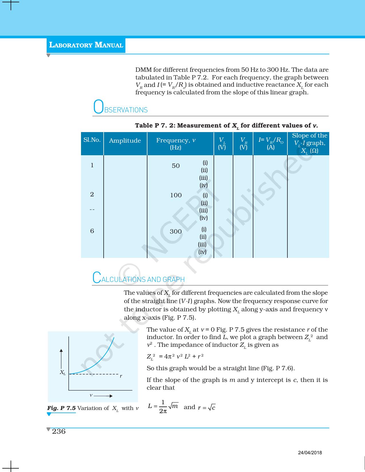 NCERT Laboratory Manuals for Class XII Physics - Project 1 to 7 - Page 30