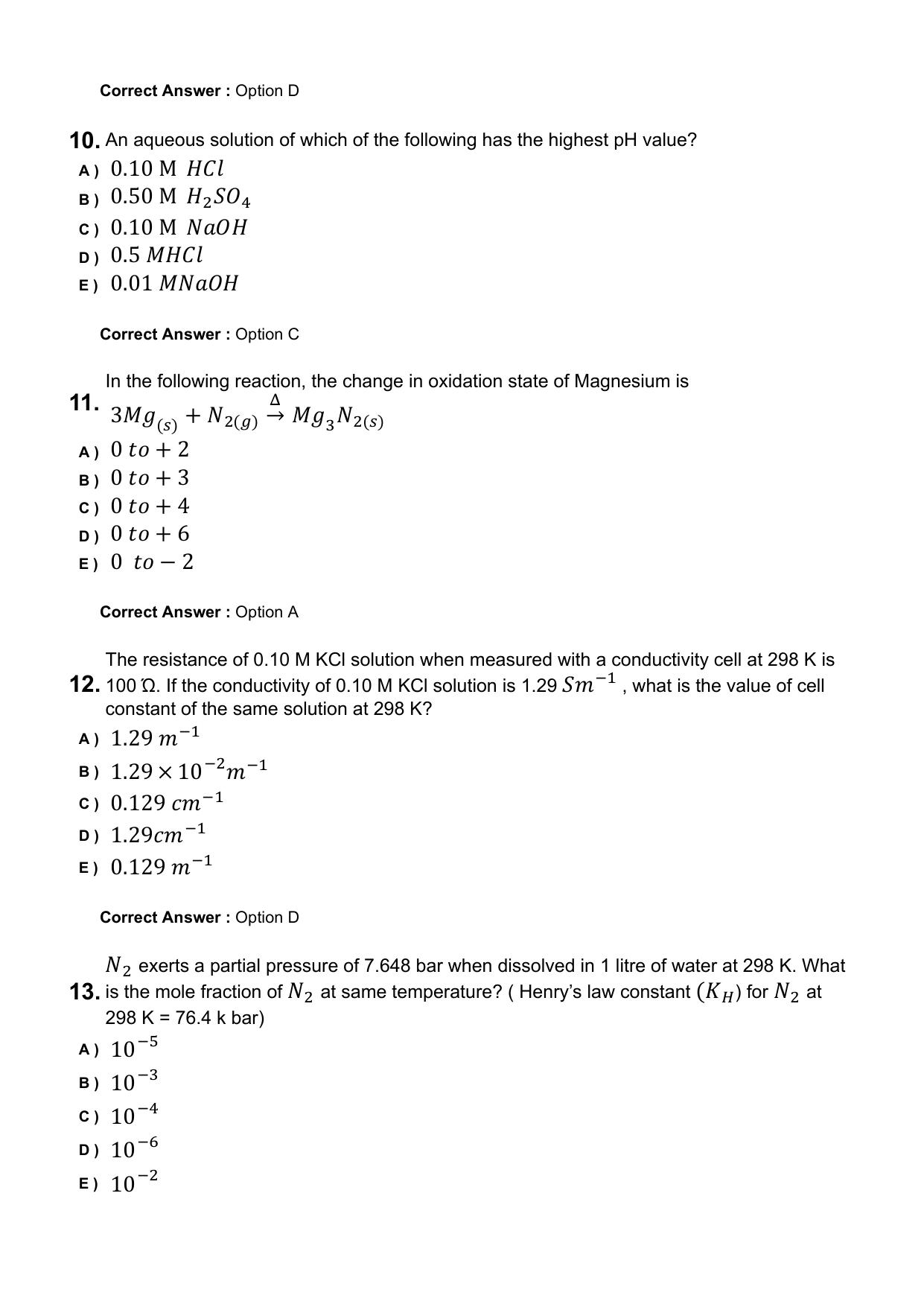 KEAM 2025 April 24 (Pharmacy - AN Session) Question Paper with Answer Key - Page 3