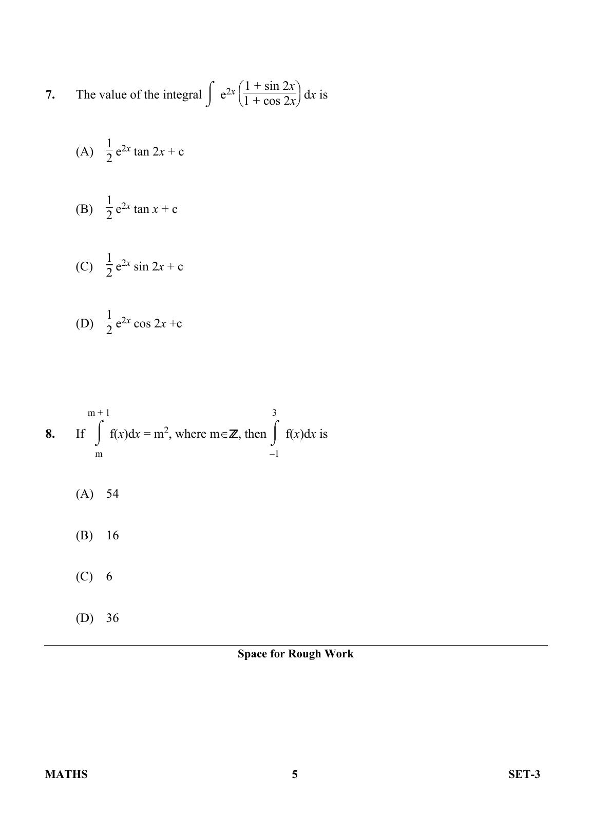 OJEE 2013 Maths Set 3 Question Paper  - Page 3