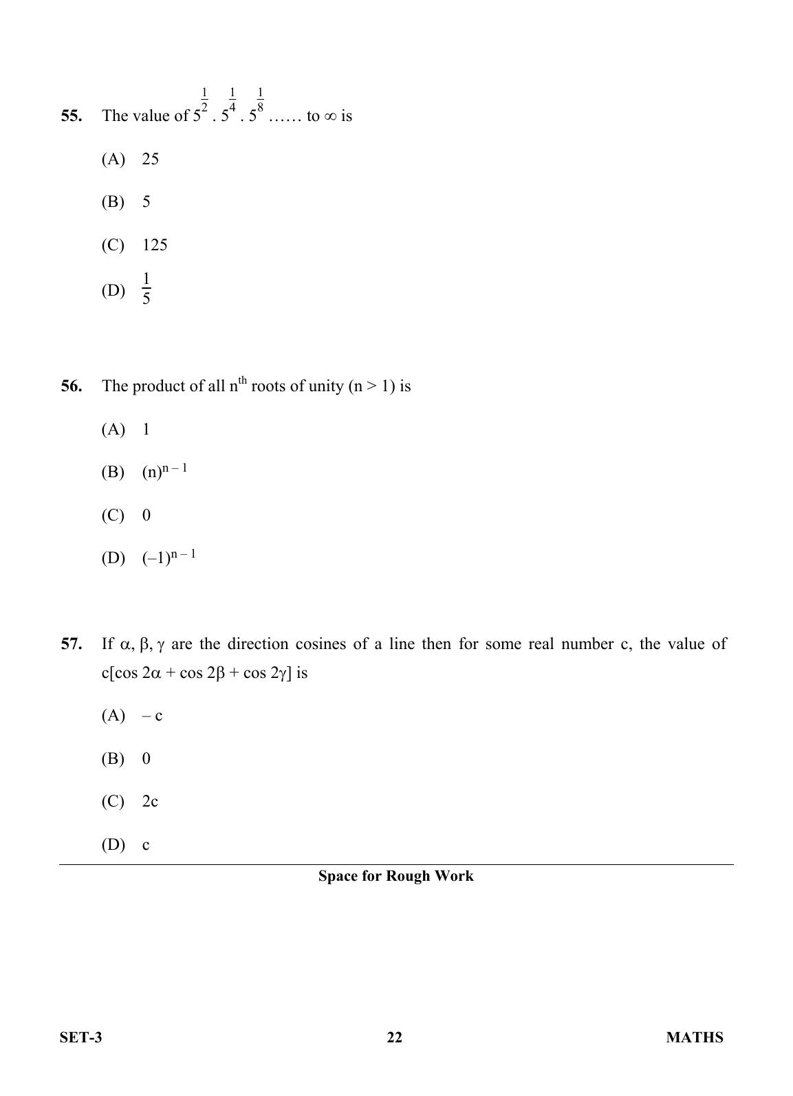 OJEE 2013 Maths Set 3 Question Paper  - Page 20