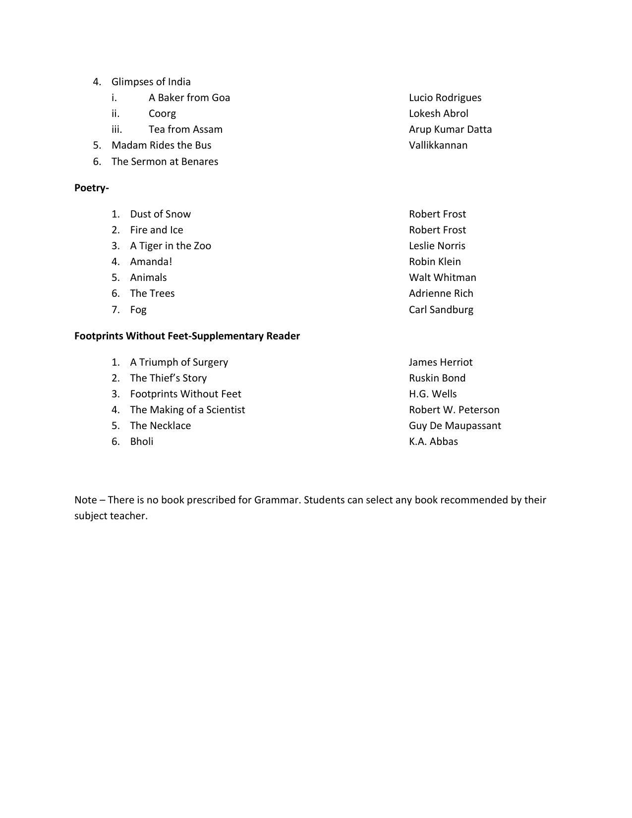 UP Board 10th Syllabus English - Page 3