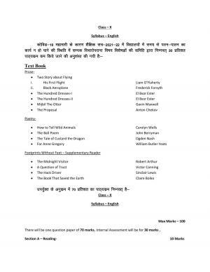 UP Board 10th Syllabus English