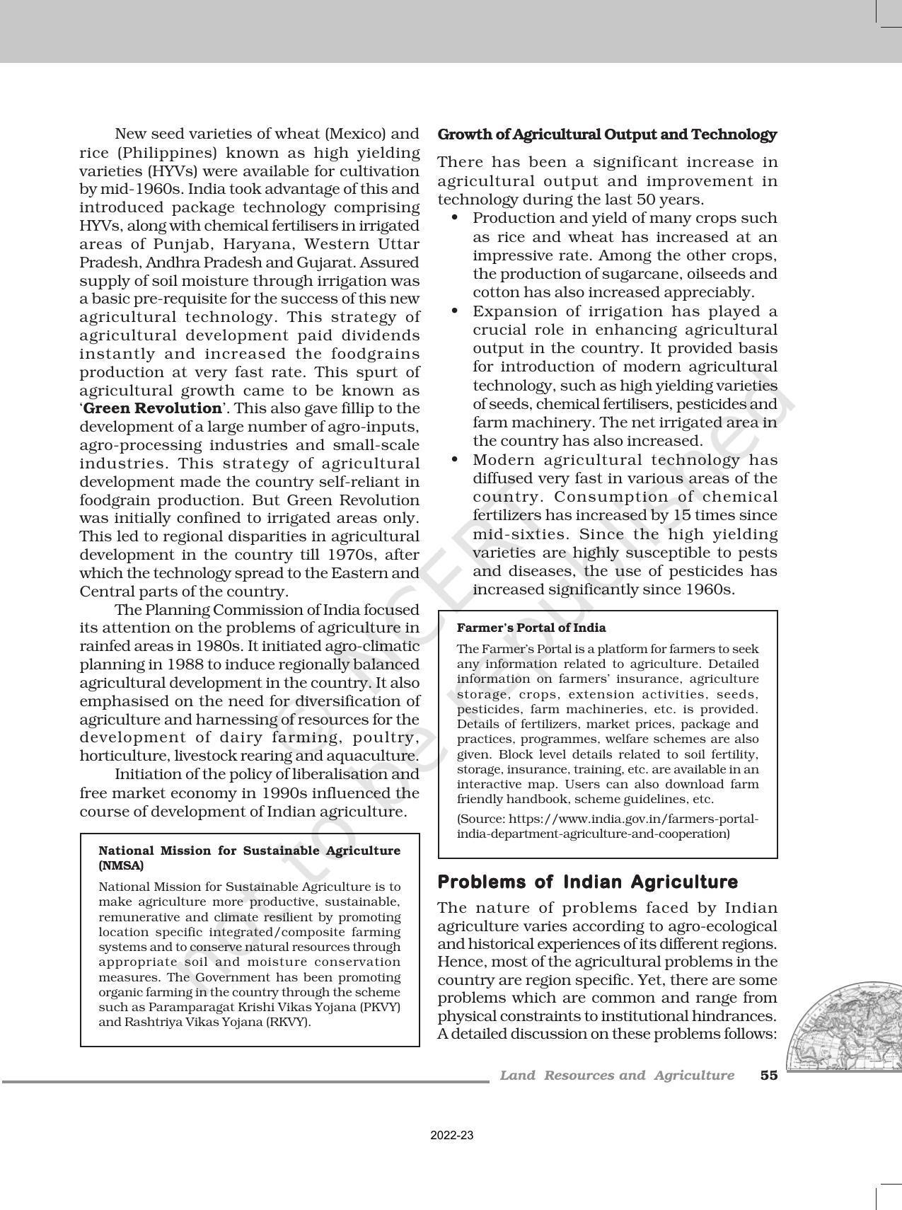 NCERT Book for Class 12 Geography (Part-II) Chapter 5 Land Resources and Agriculture - Page 16