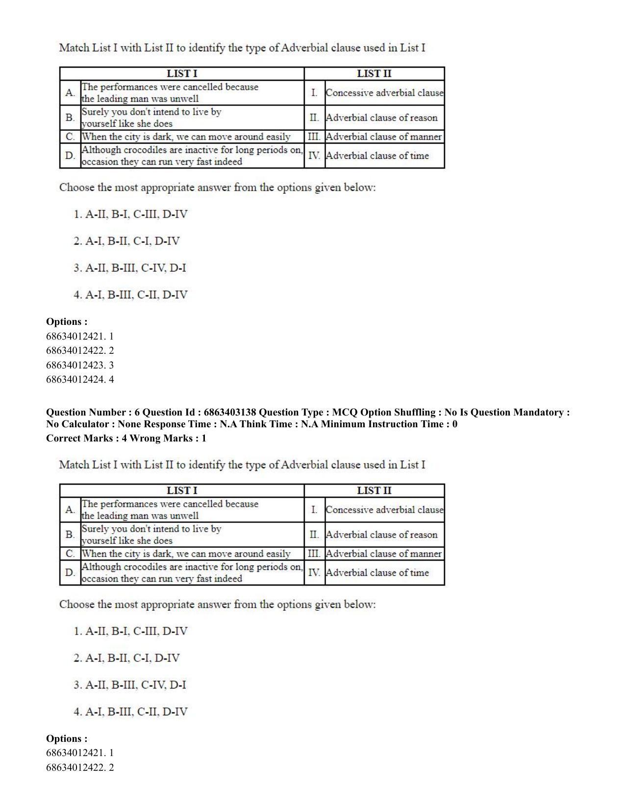 CUET PG 2023: MTQP09 – Nanoelectronics/Material Sciences (Eng.) - Shift 2 (05-06-2023) Question Paper - Page 9