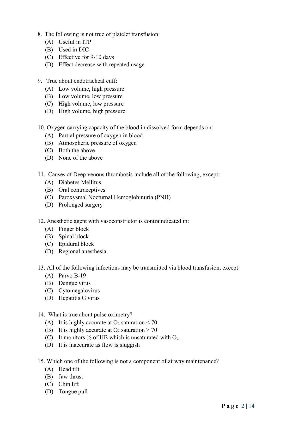 WB JEMAS (PG) FCCT 2024 Question Paper - Page 4