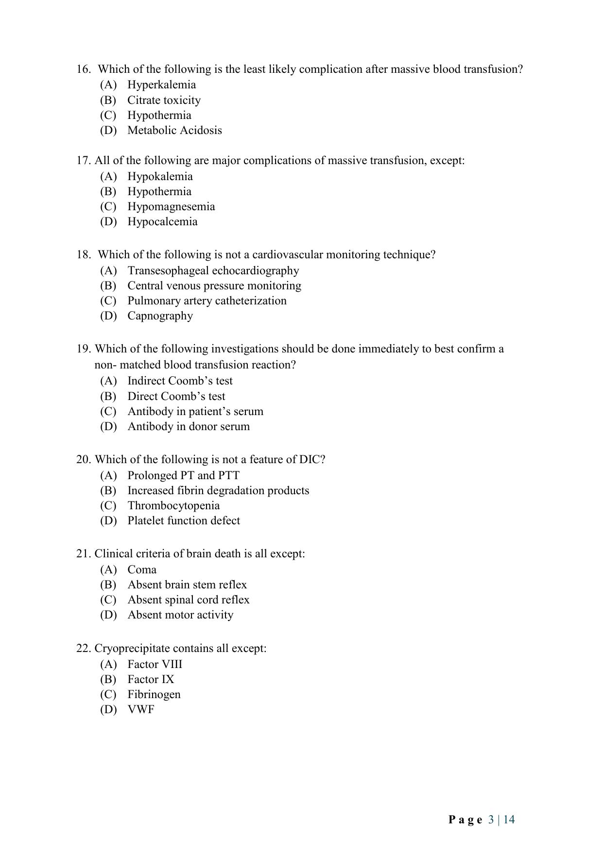 WB JEMAS (PG) FCCT 2024 Question Paper - Page 5
