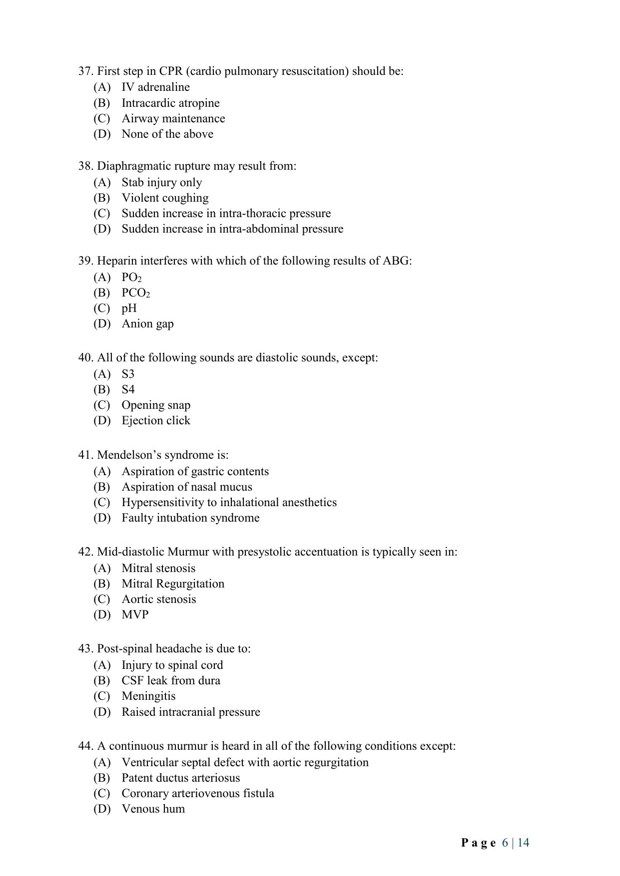 WB JEMAS (PG) FCCT 2024 Question Paper - Page 8