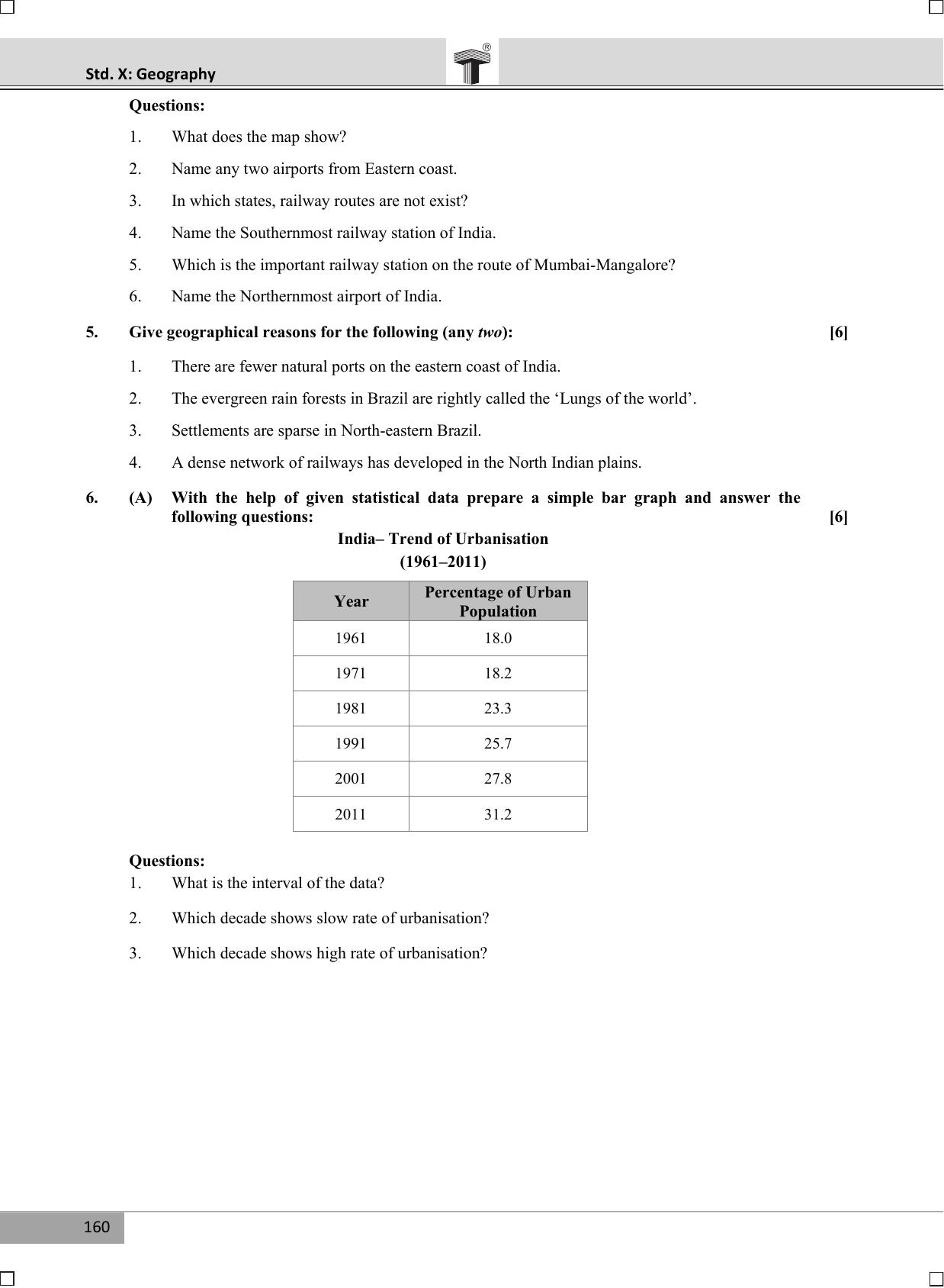 Maharashtra Board SSC GEOGRAPHY March 2019 Question Paper - Page 3
