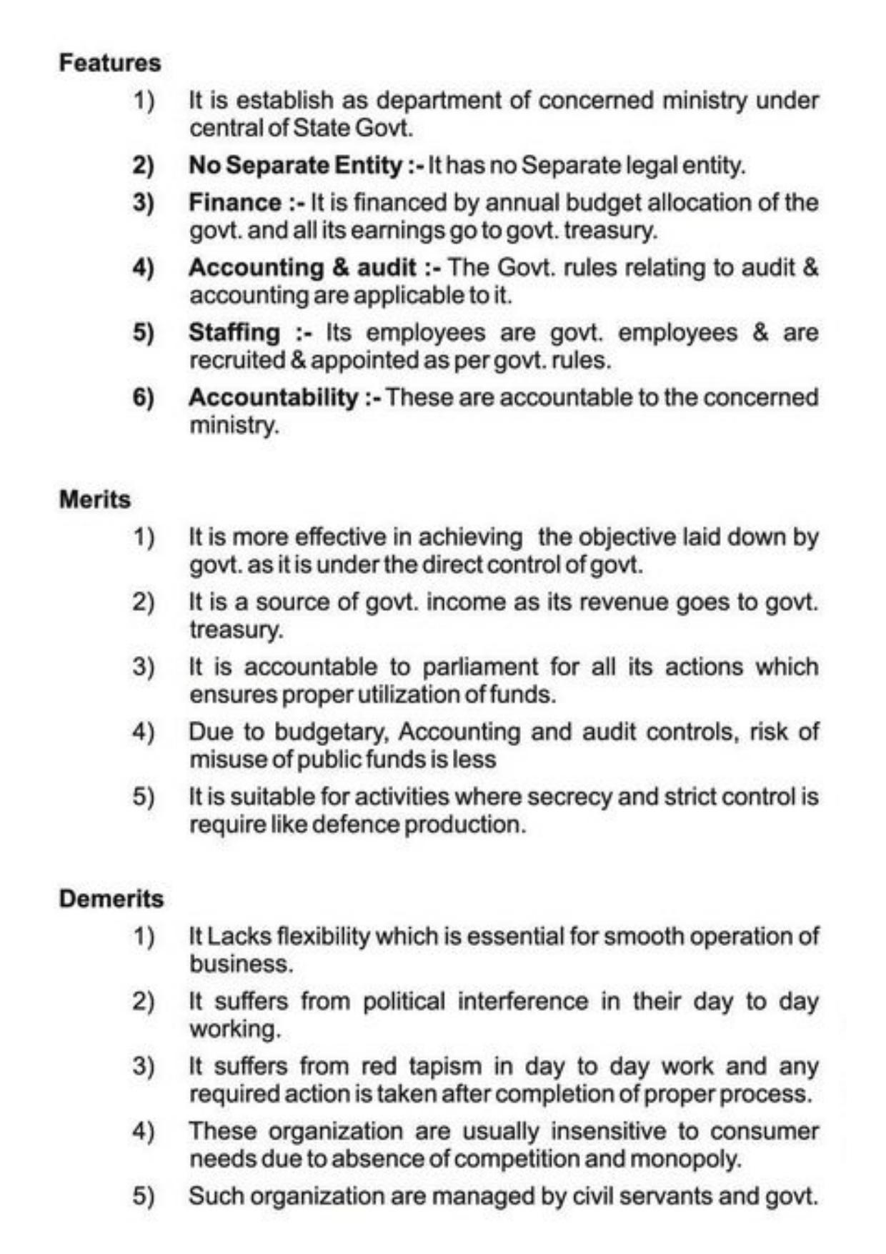 Class 11 Notes, Question & Practice Paper - Business Studies (Topic 3 : Private Public and Global Enterprises ) - Page 3