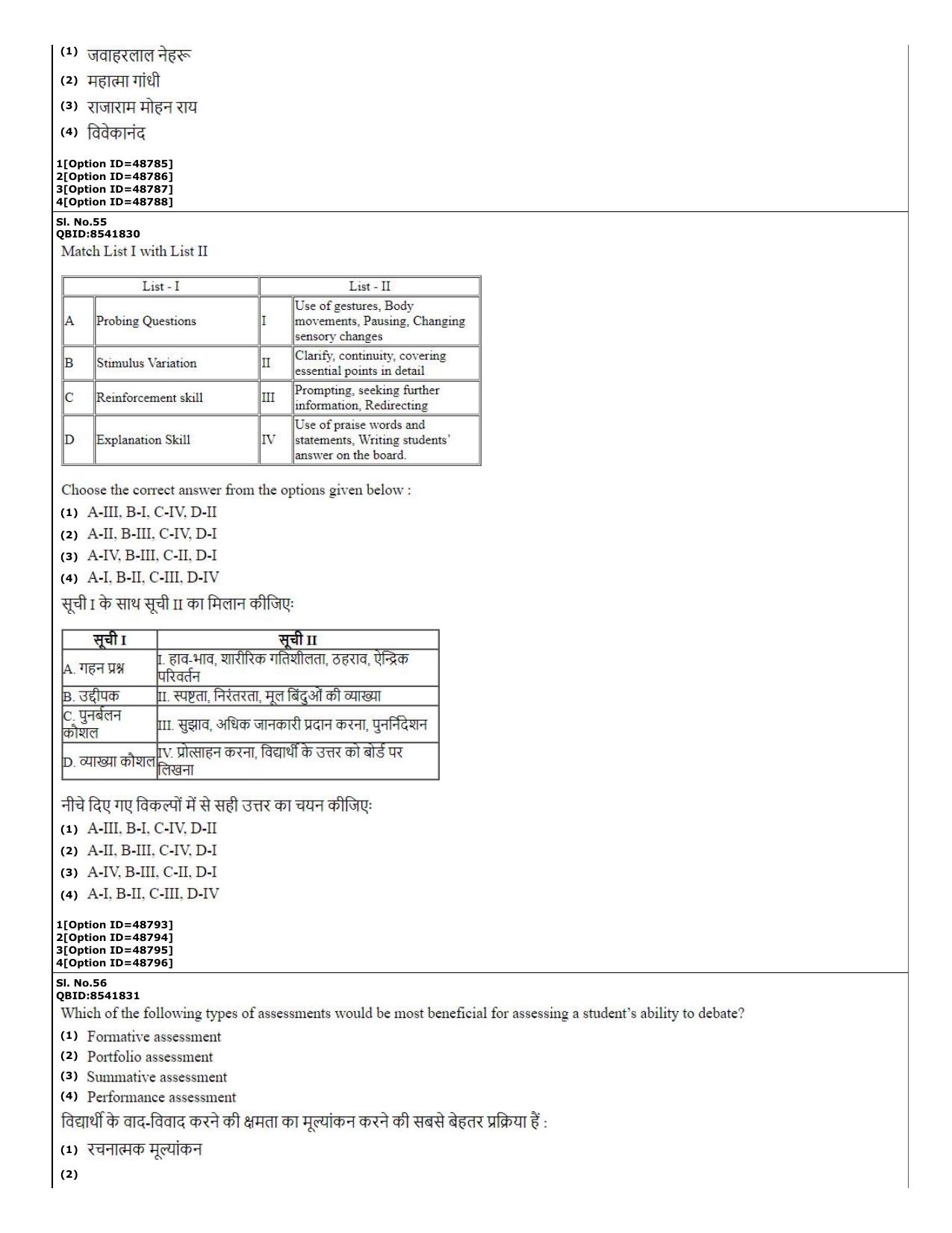 CUET (PG) 2022: PGQP-03 M.A. Education (11-09-2022) Question Paper - Page 22