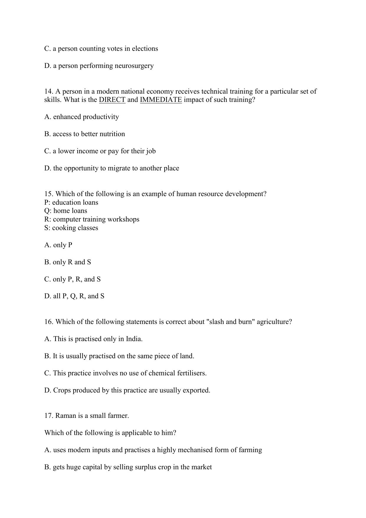 CBSE Class 12 Geography Term 1 Practice Questions 2021-22 - Page 5