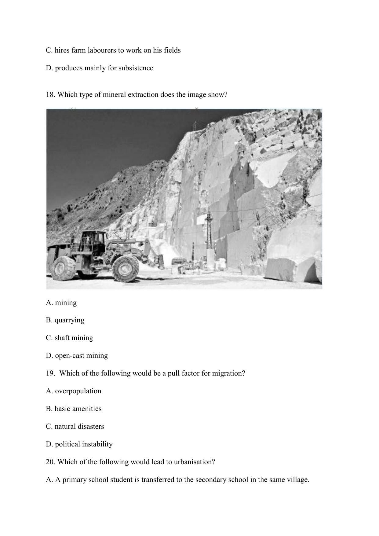 CBSE Class 12 Geography Term 1 Practice Questions 2021-22 - Page 6