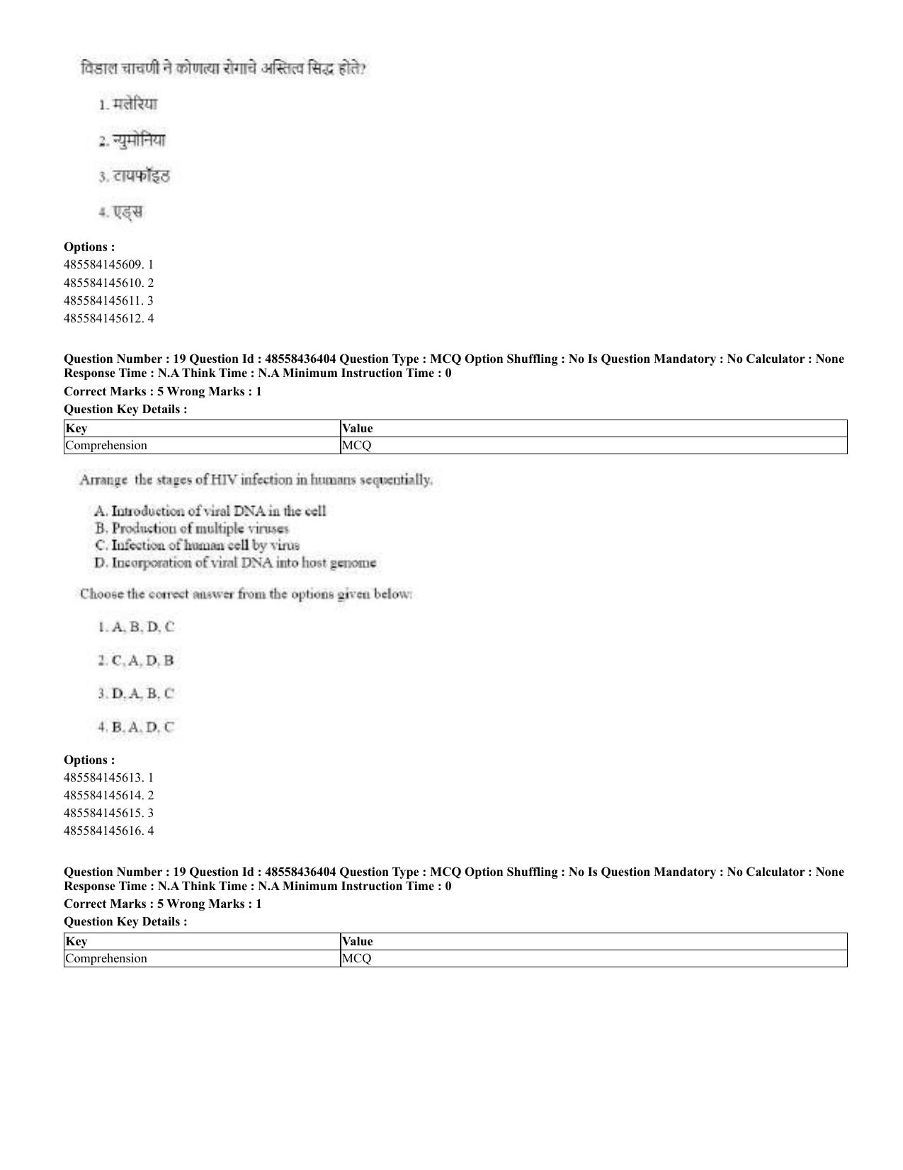 CUET 2023 English Marathi Shift 3 Question Papers - 22 June 2023 - Page 19