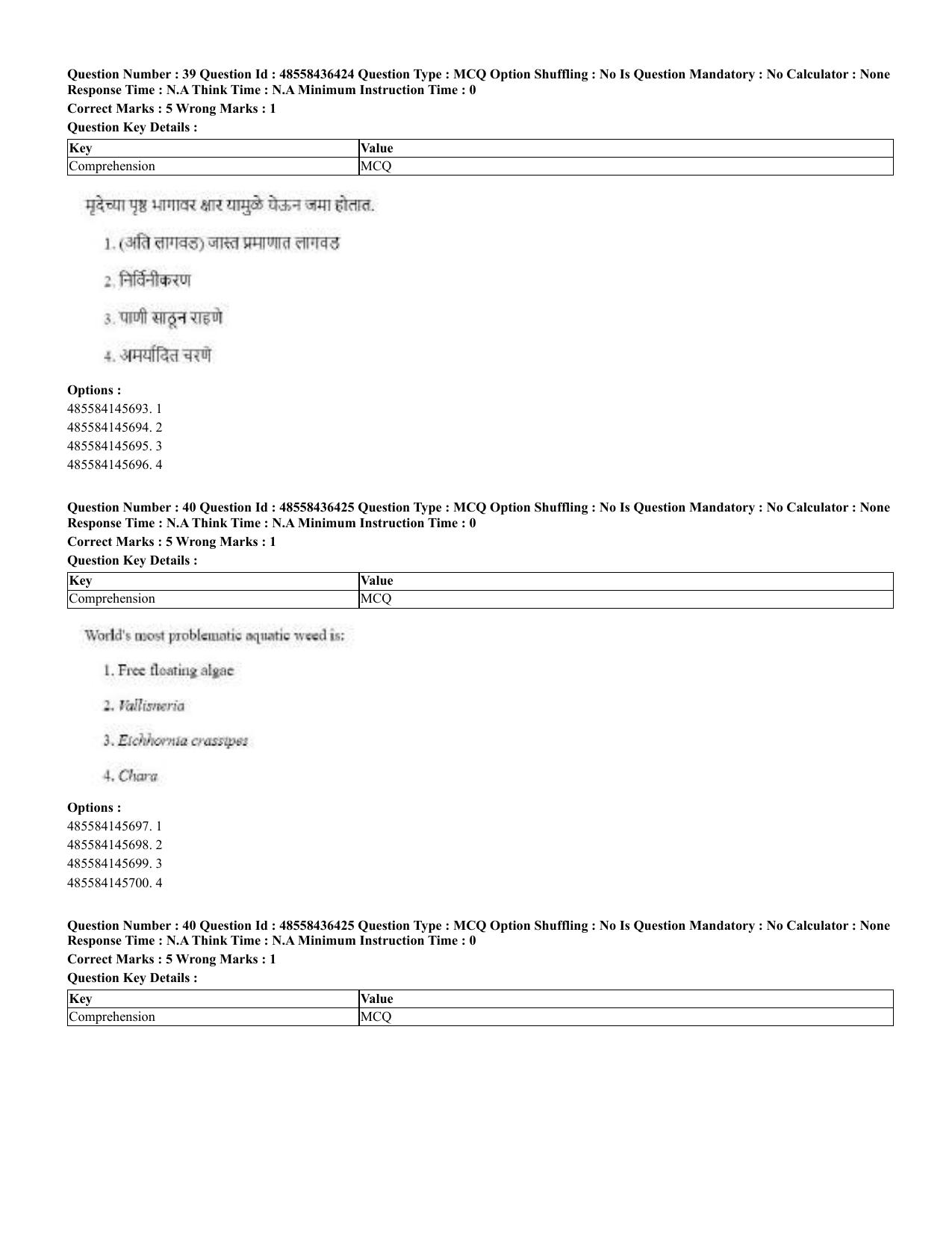 CUET 2023 English Marathi Shift 3 Question Papers - 22 June 2023 - Page 38