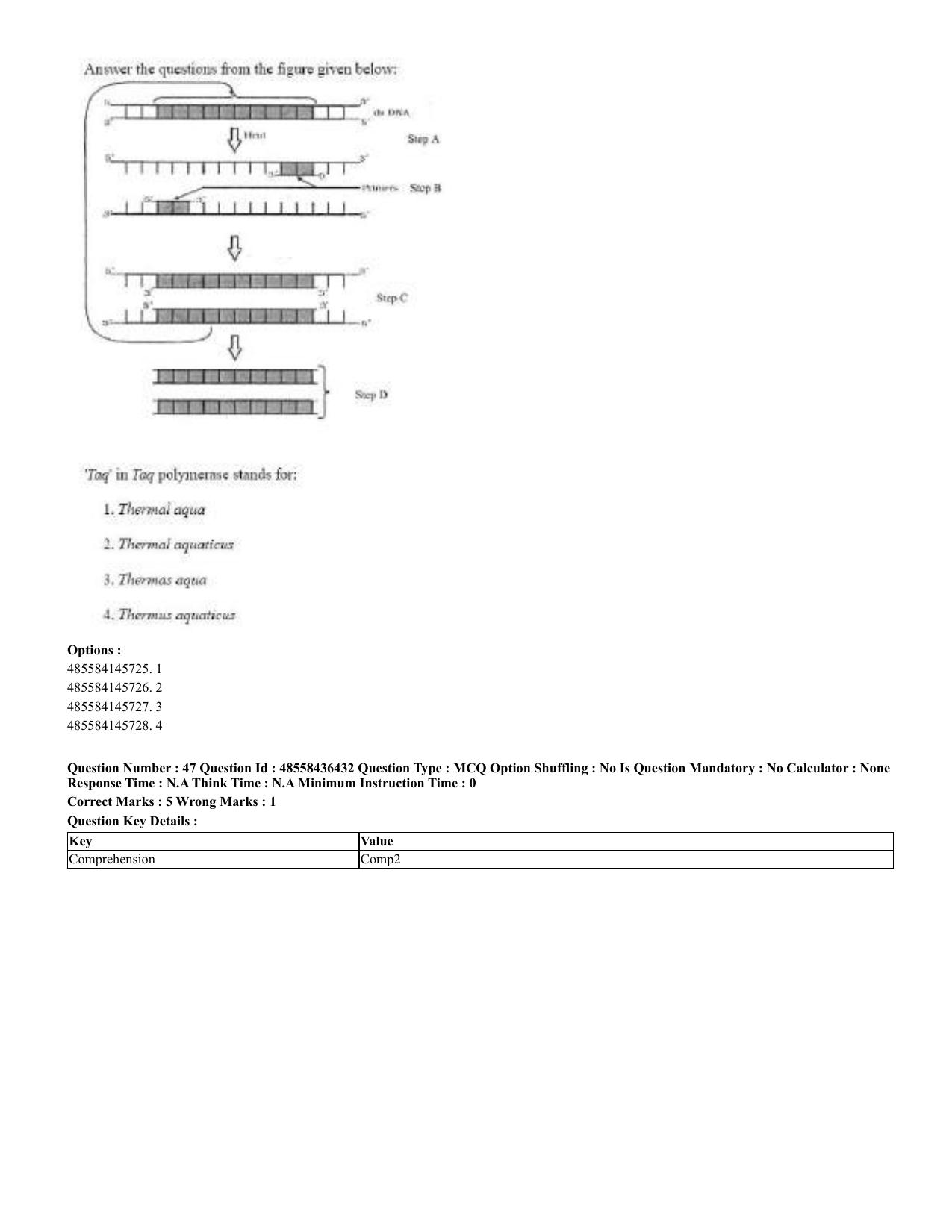 CUET 2023 English Marathi Shift 3 Question Papers - 22 June 2023 - Page 47