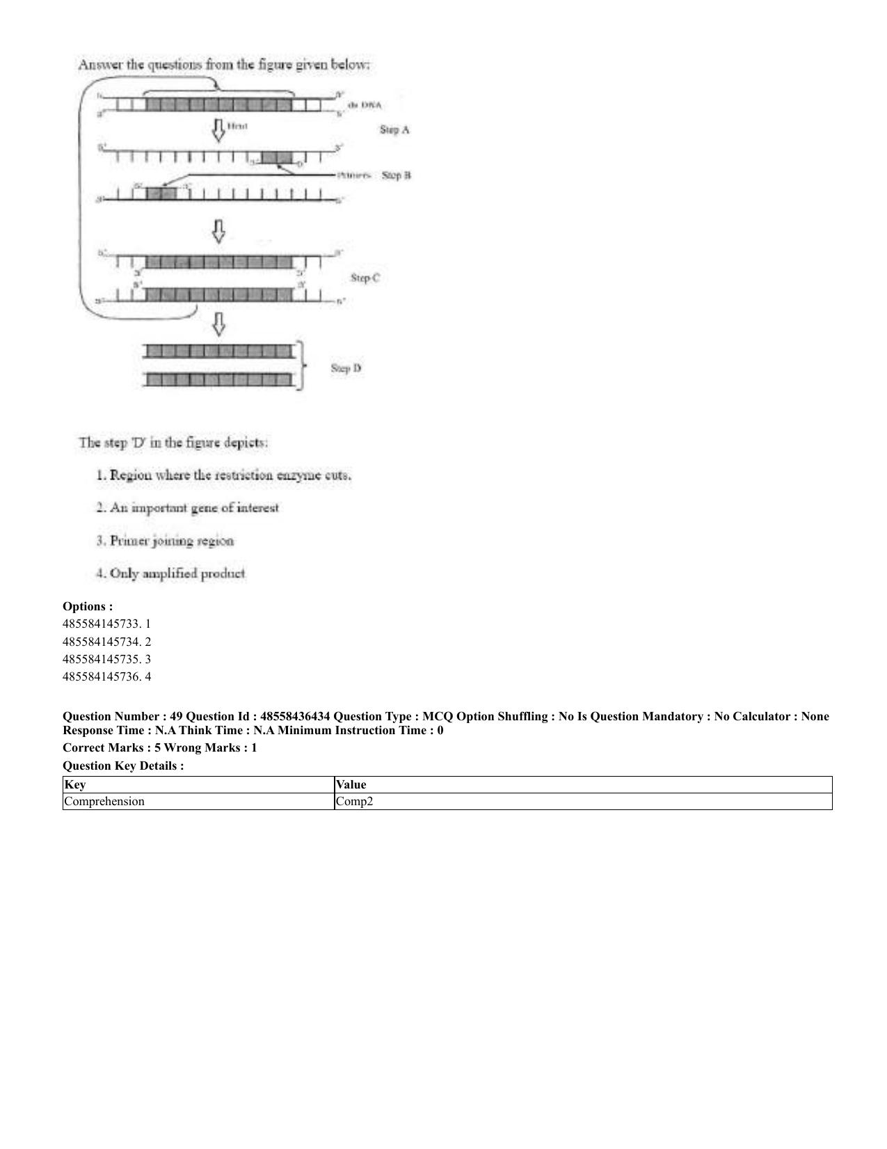 CUET 2023 English Marathi Shift 3 Question Papers - 22 June 2023 - Page 51