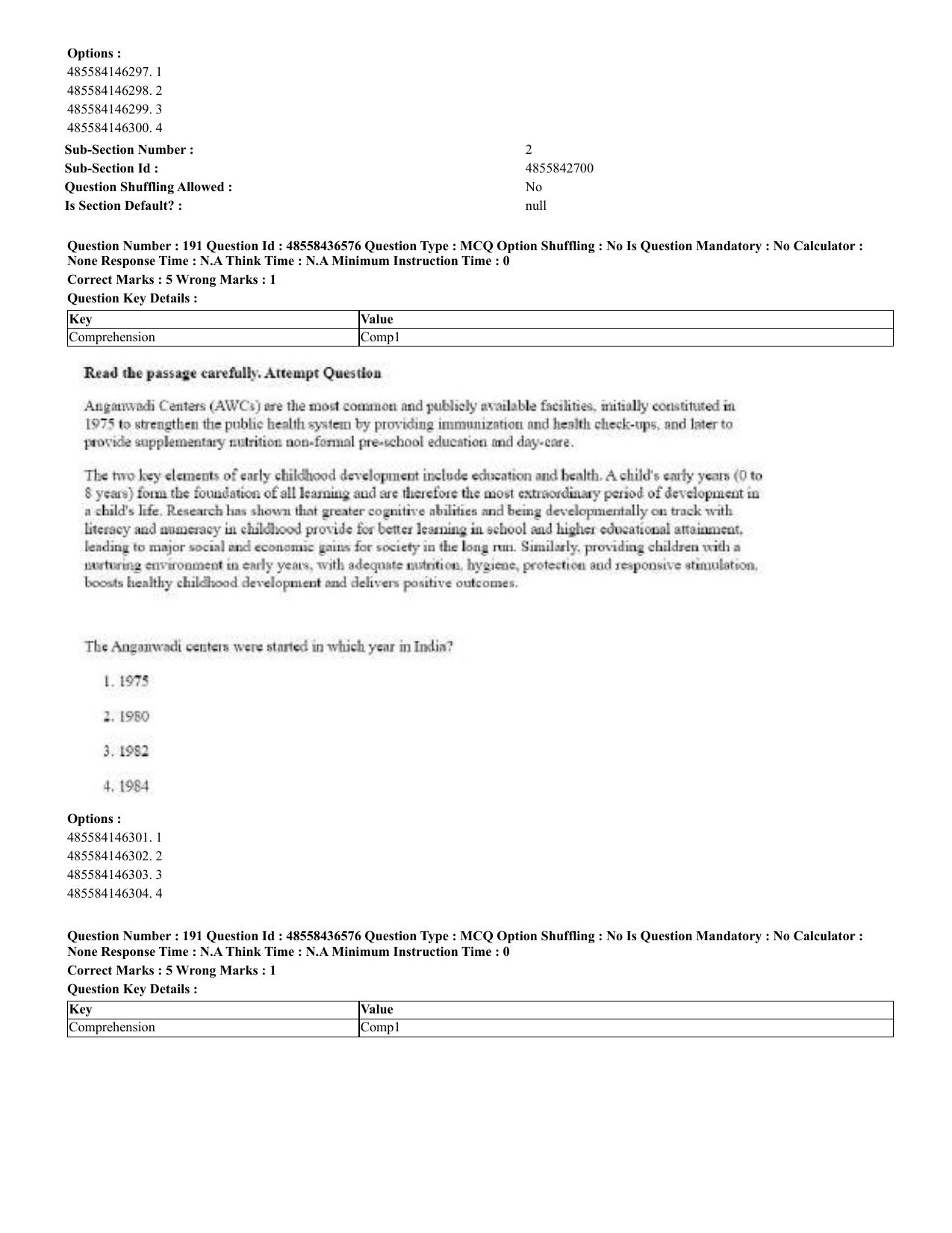 CUET 2023 English Marathi Shift 3 Question Papers - 22 June 2023 - Page 189