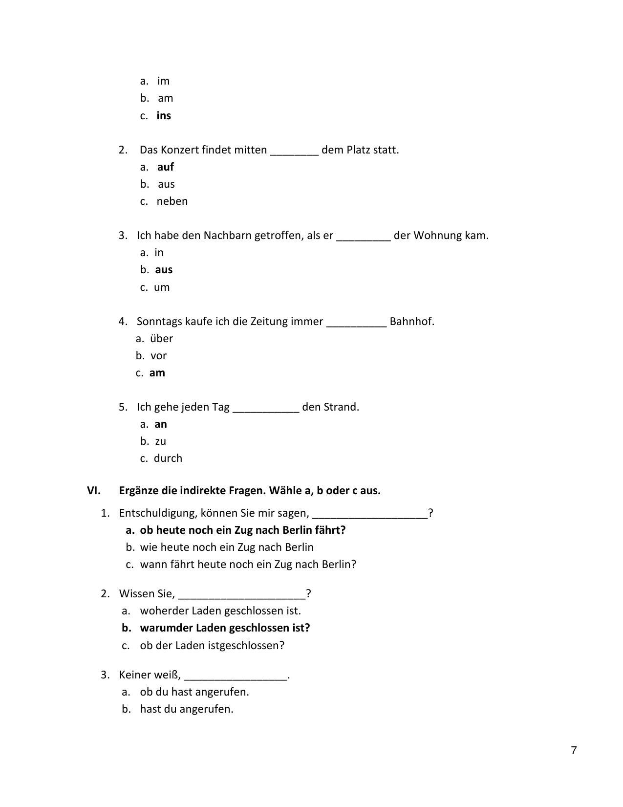 CBSE Class 10 German Marking Scheme and Solutions 2021-22 - Page 7
