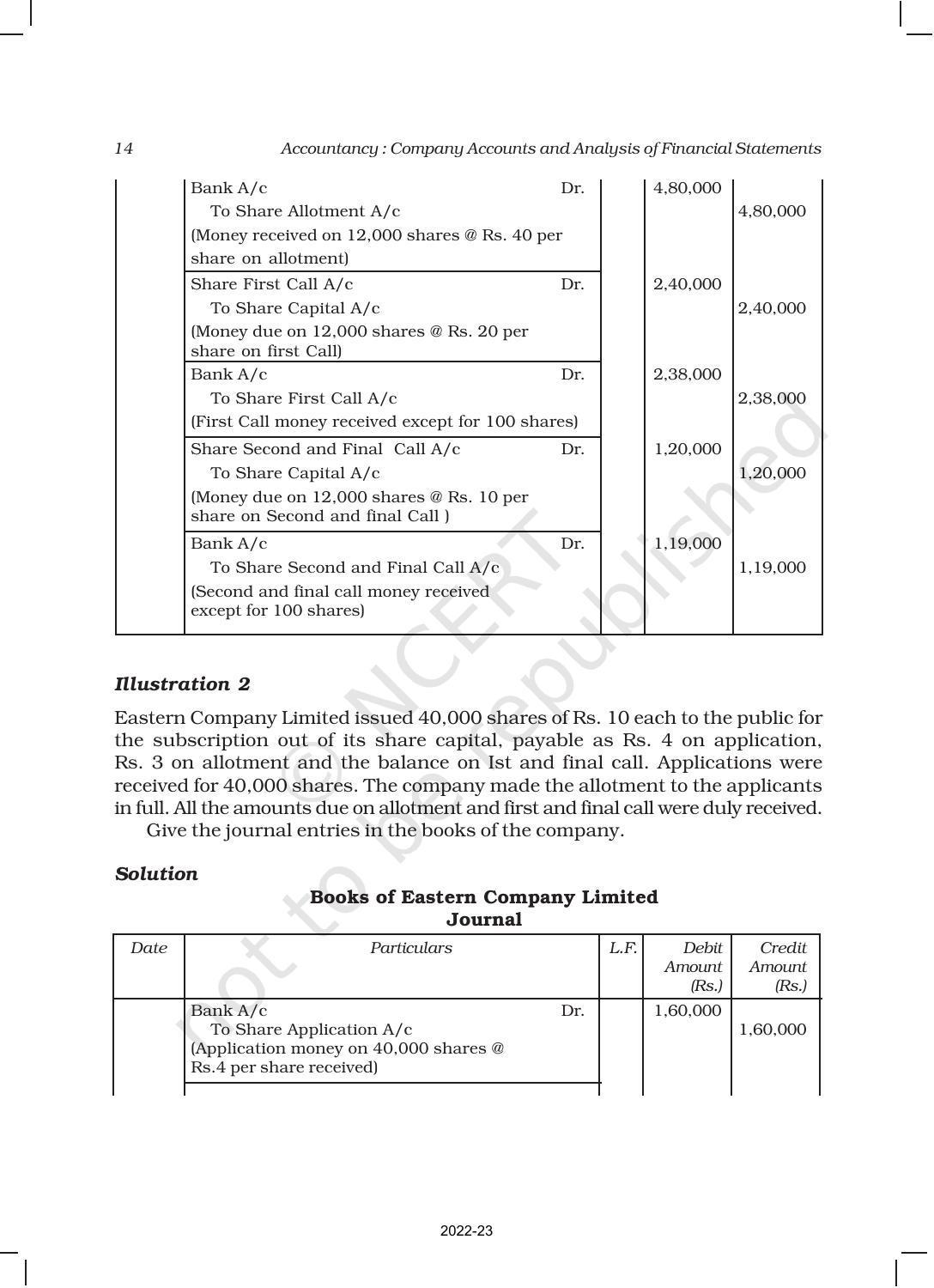 NCERT Book for Class 12 Accountancy Part II Chapter 1 Accounting for Share Capital - Page 14