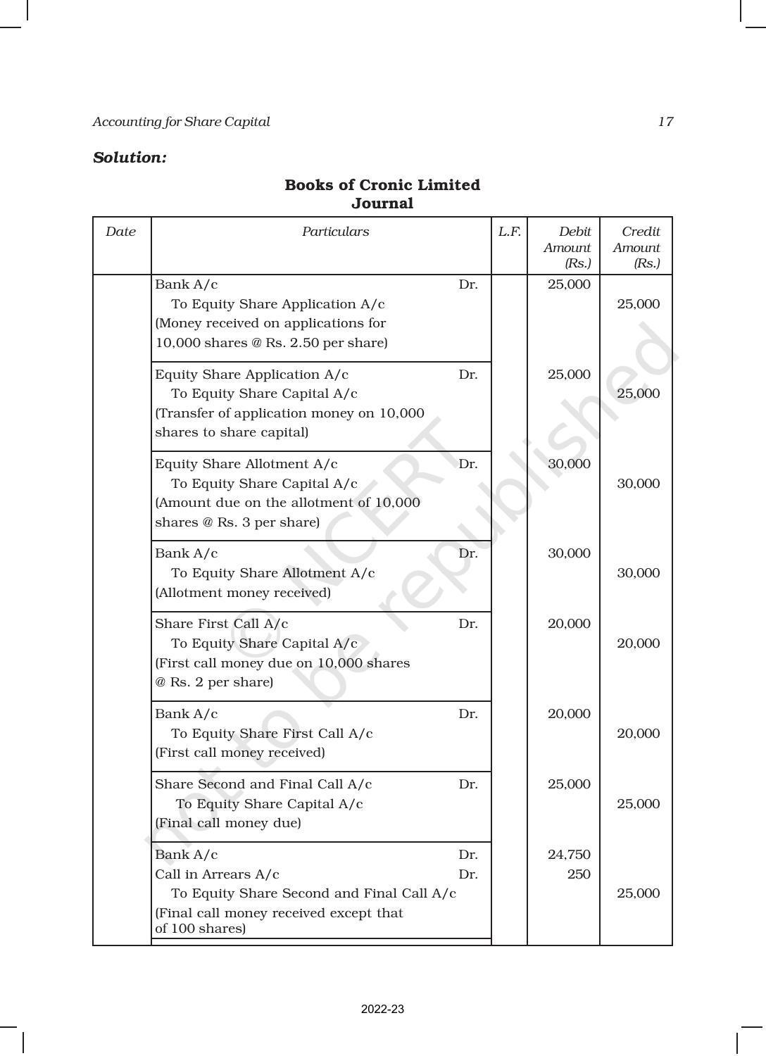 NCERT Book for Class 12 Accountancy Part II Chapter 1 Accounting for Share Capital - Page 17